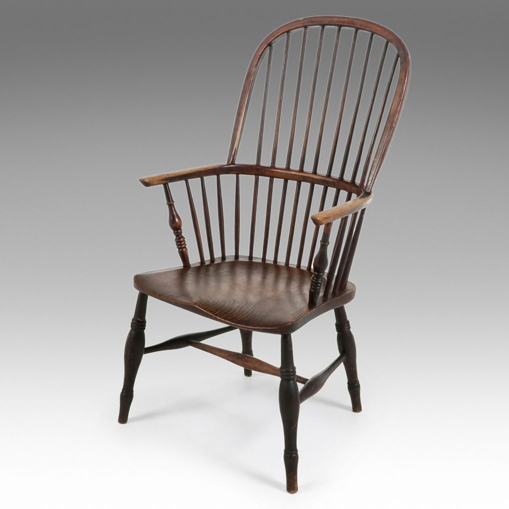 English Windsor Sack-Back Armchair, 19th Century