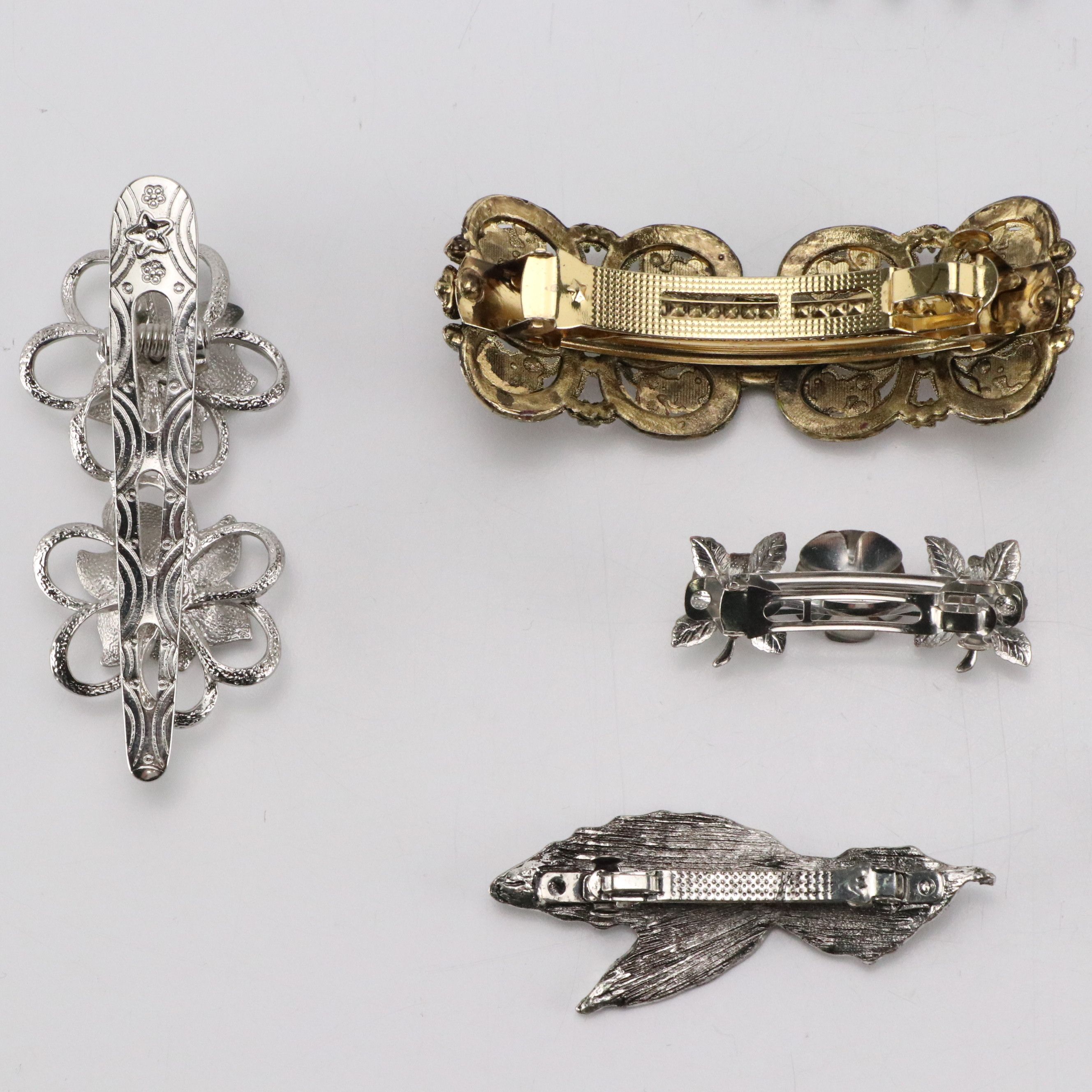 Brass Tone Metal Small Heart Chain Belt with Hair Accessories