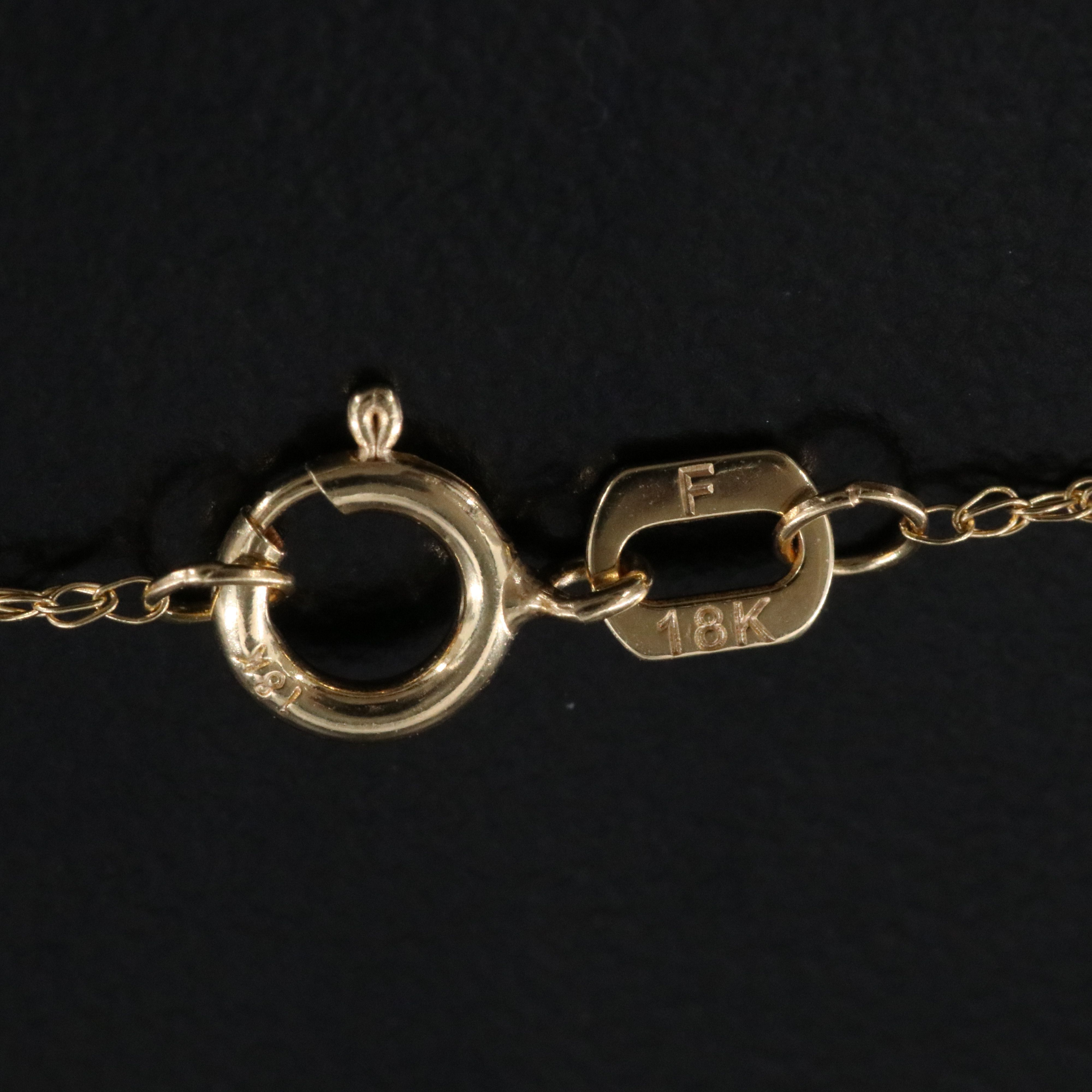 14K Jade Carved Dragon Enhancer Pendant on a 18K Chain