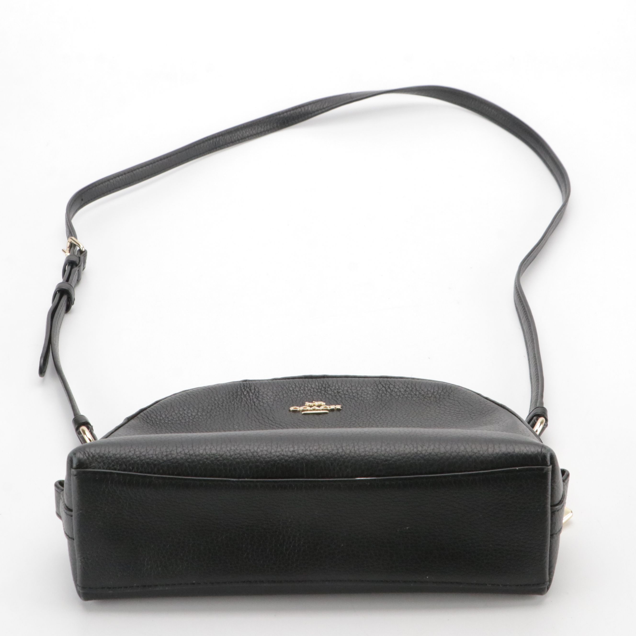 Coach Domed Crossbody Bag and Hippie Hobo Shoulder Bag in Black Leather
