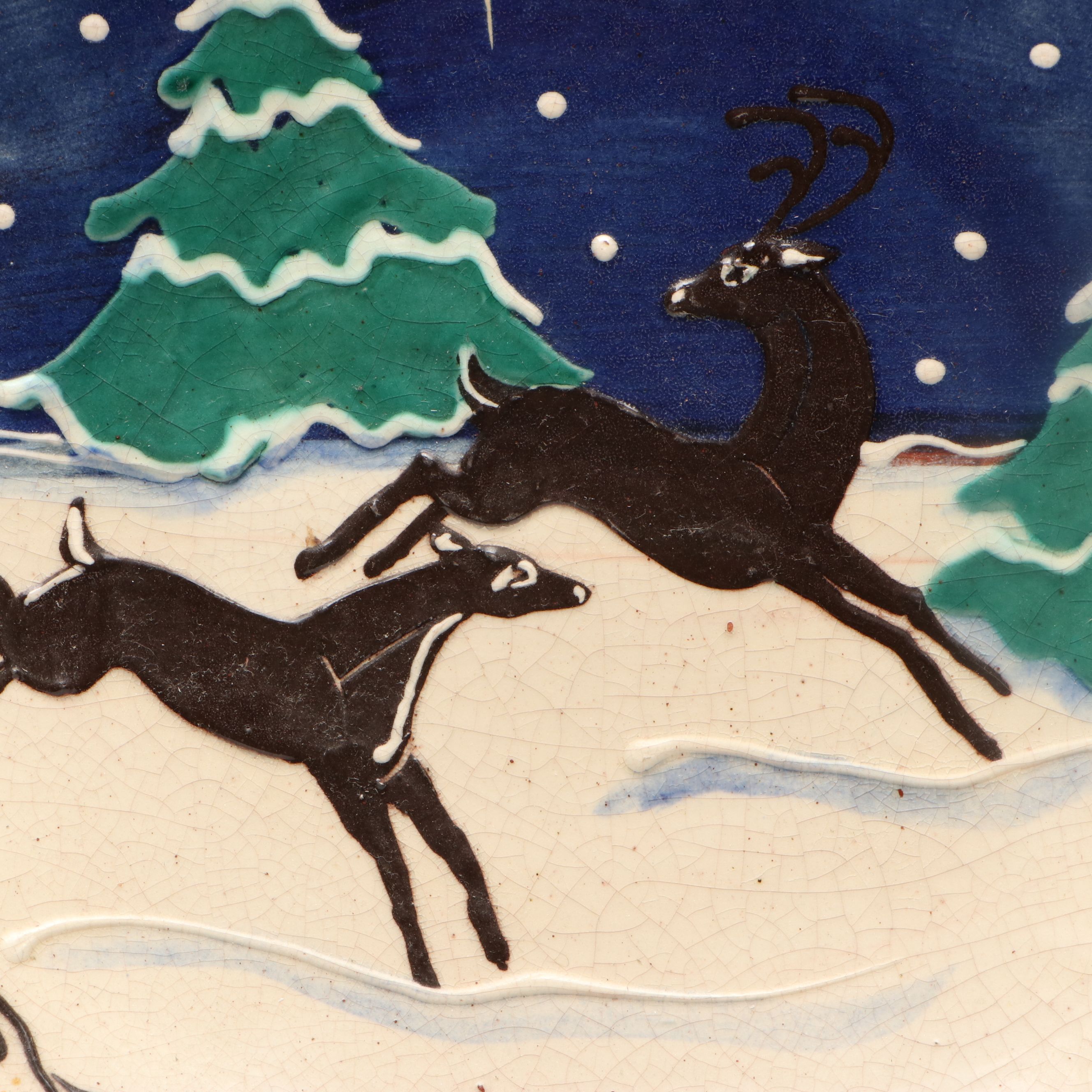 Sandy Downing for Turtlecreek Potters Reindeer Bowl