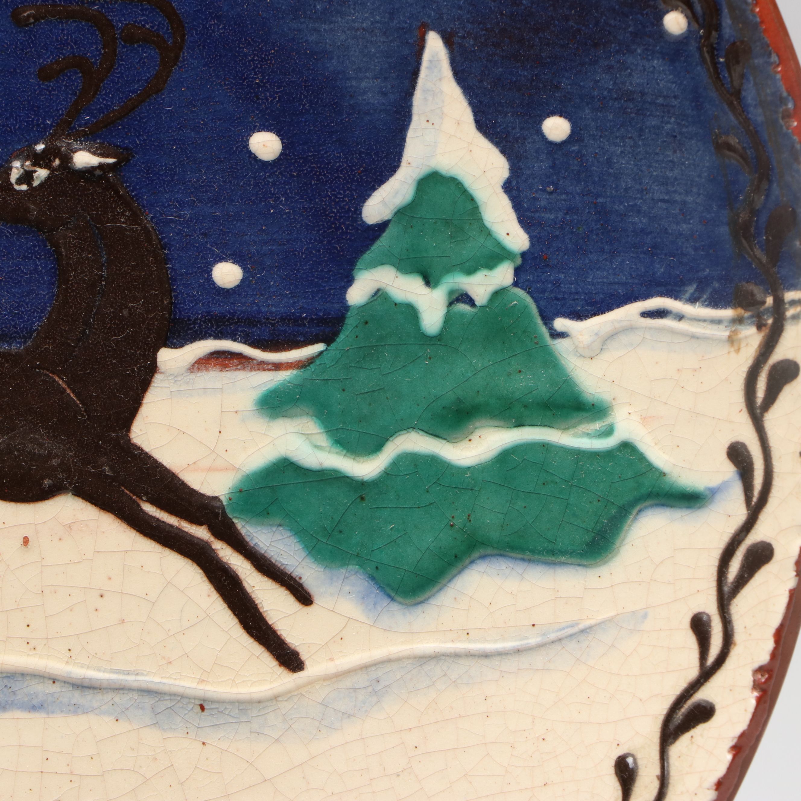 Sandy Downing for Turtlecreek Potters Reindeer Bowl