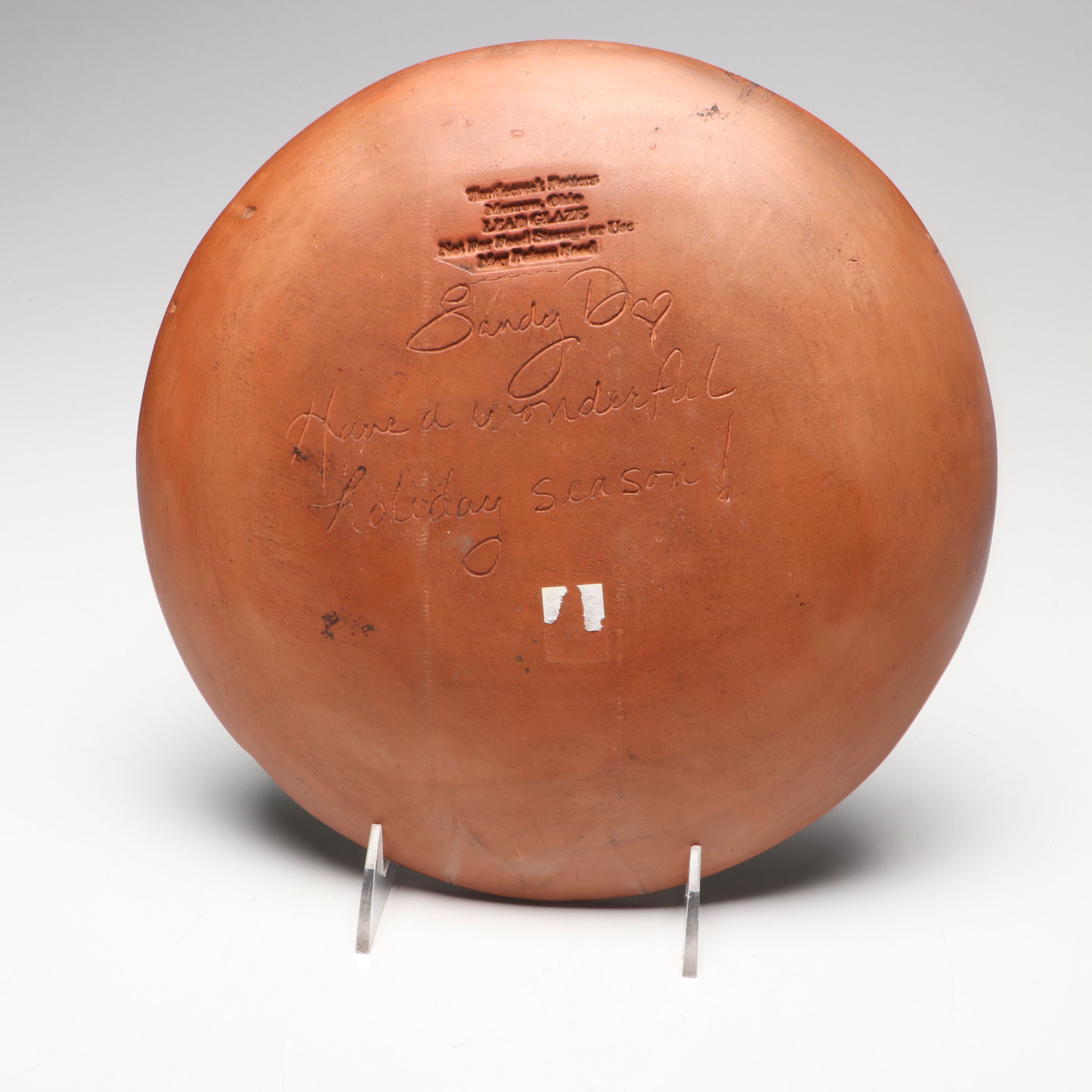 Sandy Downing for Turtlecreek Potters Reindeer Bowl