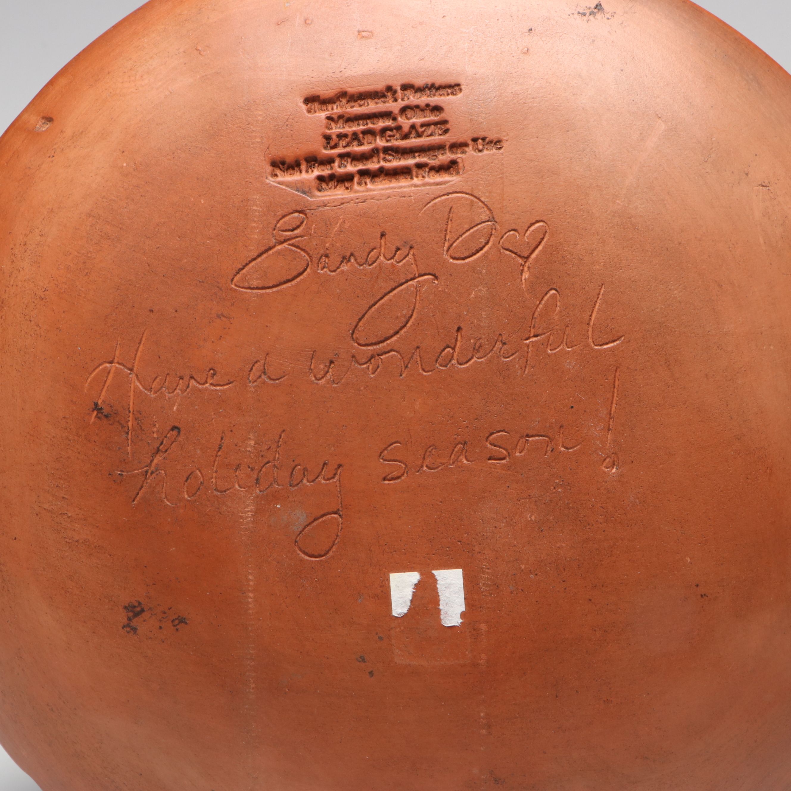 Sandy Downing for Turtlecreek Potters Reindeer Bowl