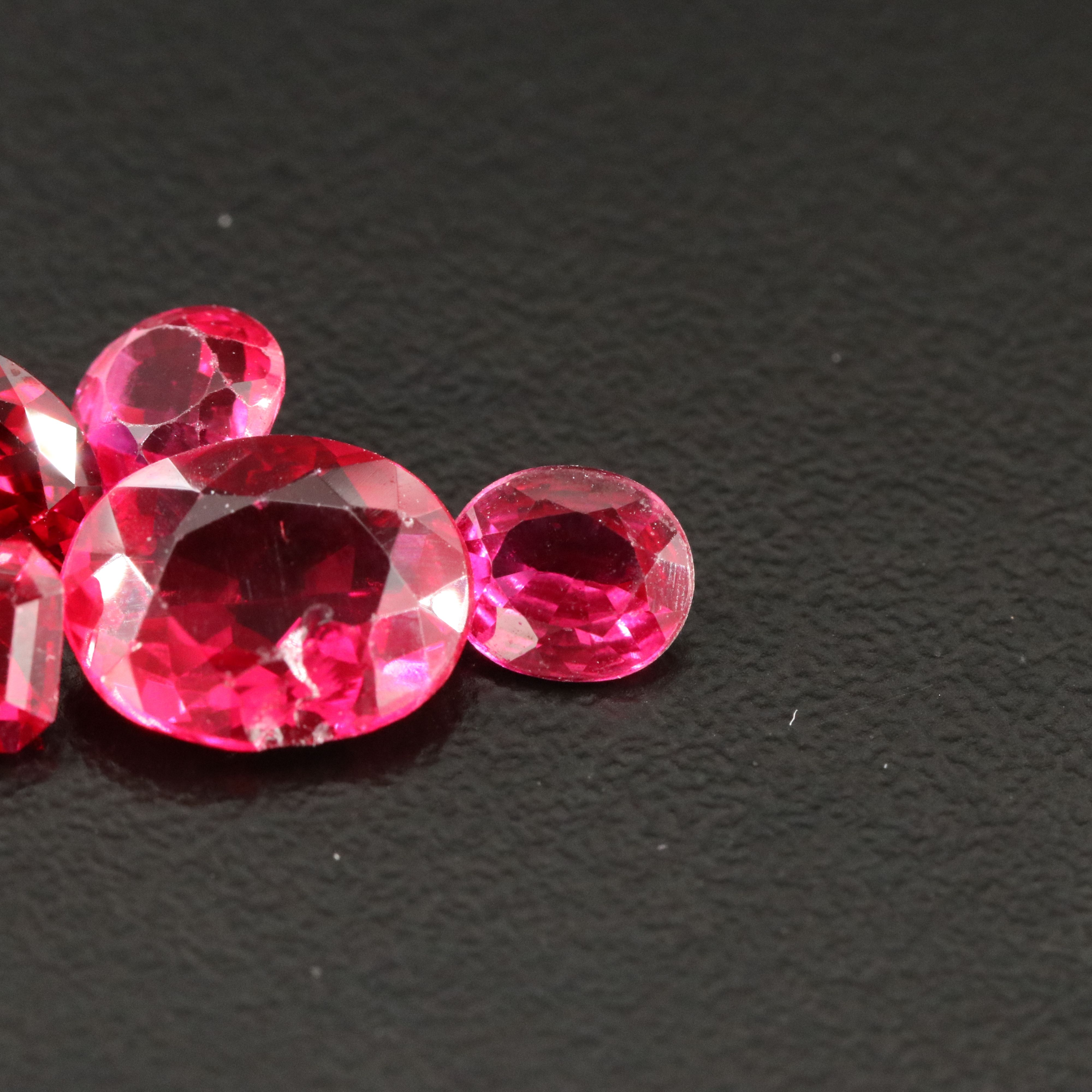 Loose 7.19 CTW Lab Grown Rubies
