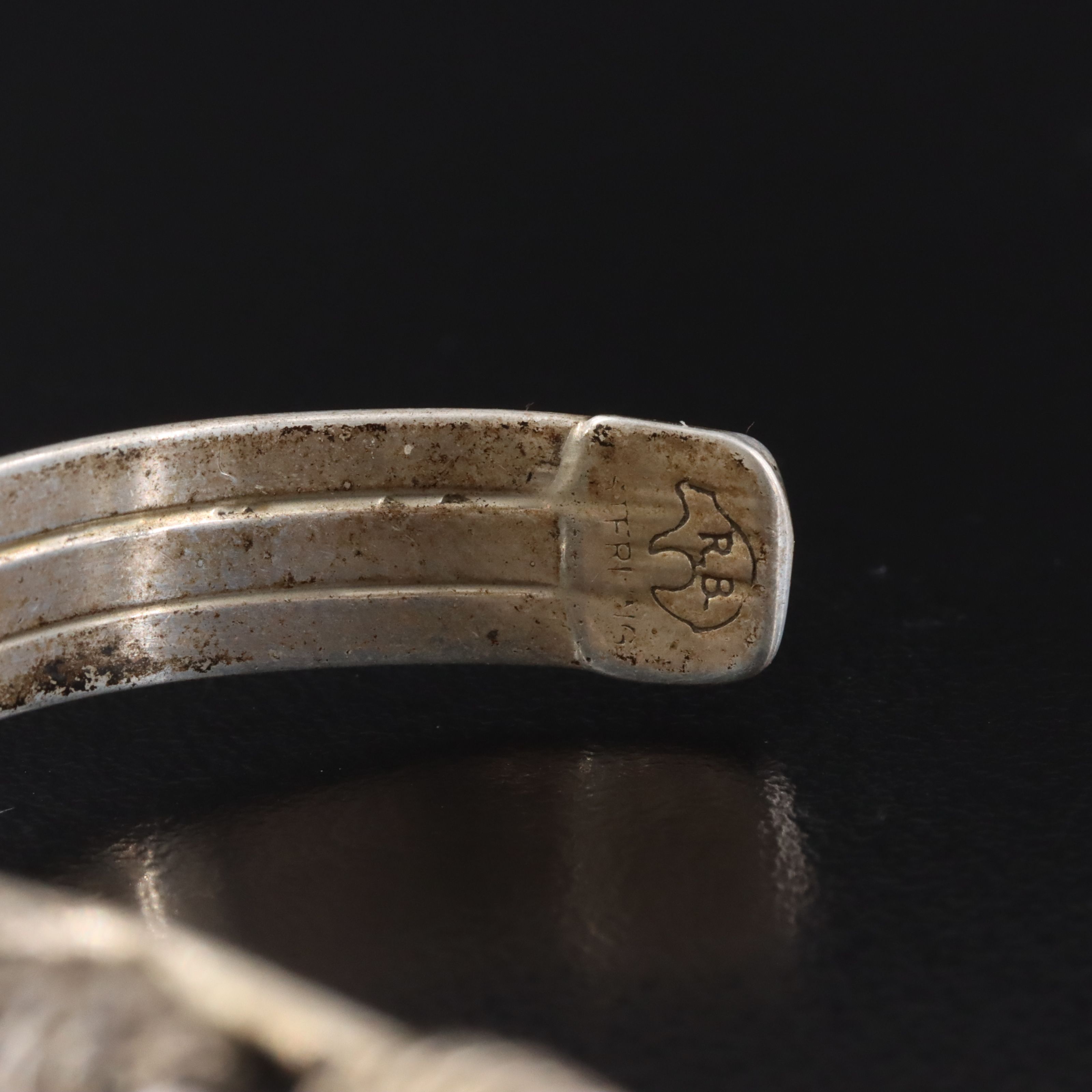 Running Bear Shop Sterling Turquoise Buffalo Bracelet