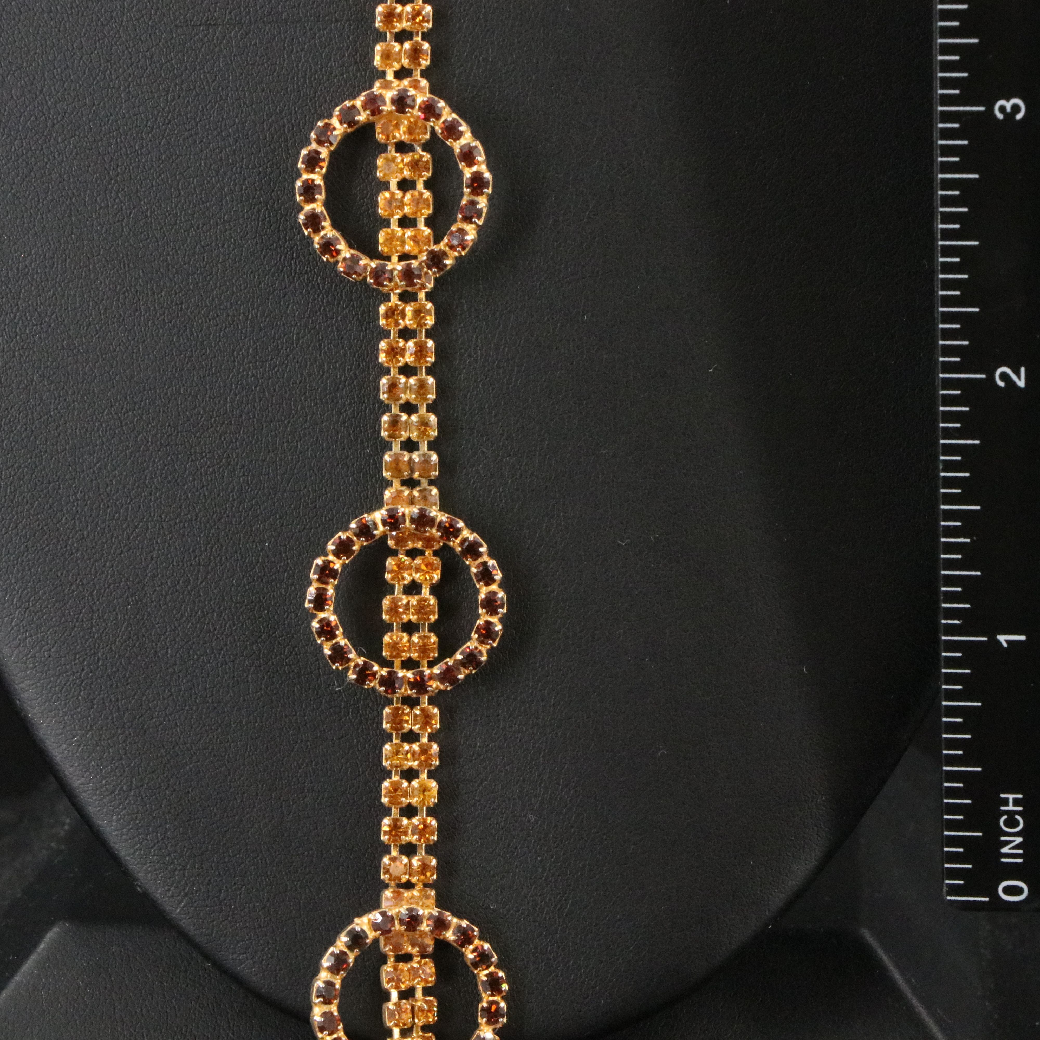 Weiss Rhinestone Lariat Necklace