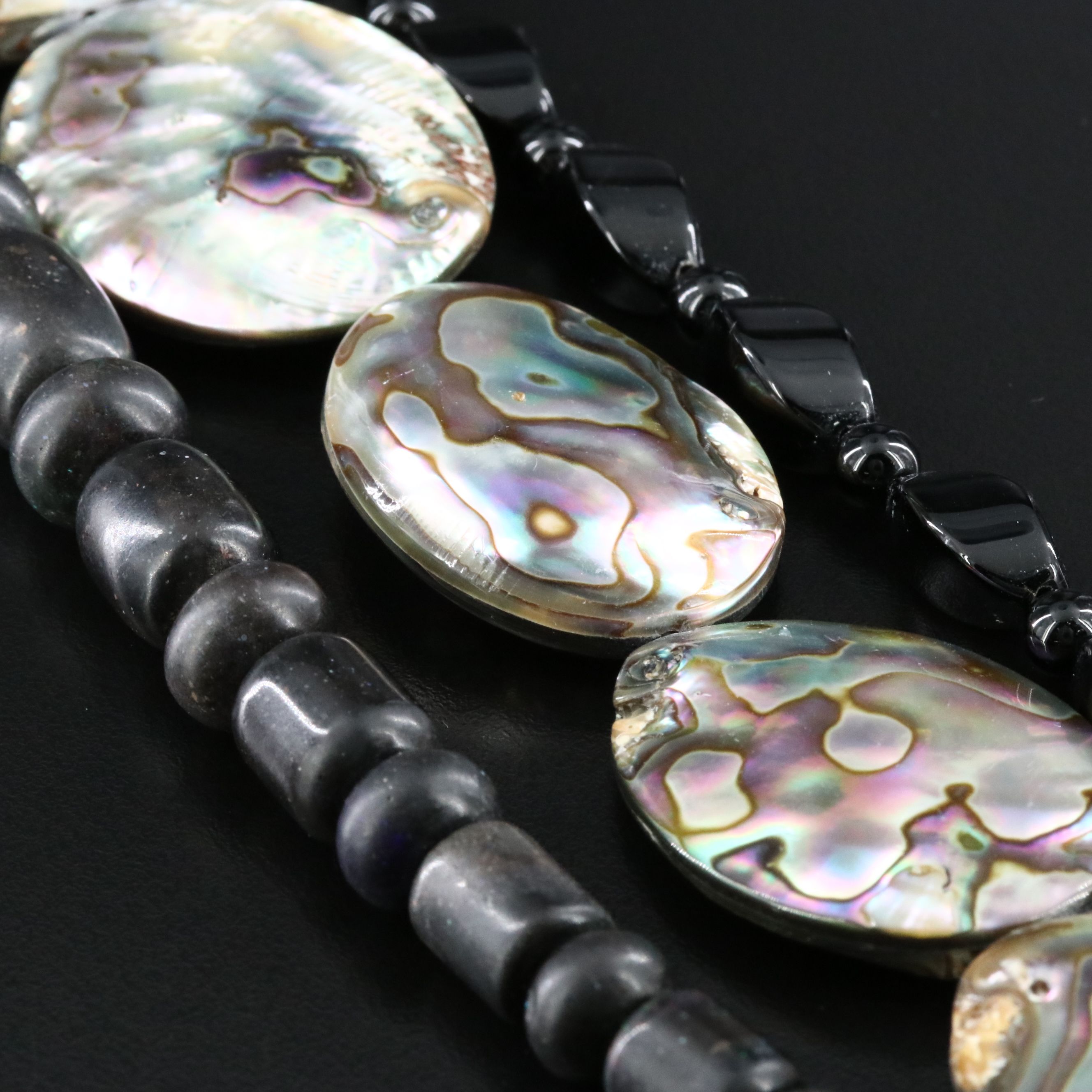 Desert Rose Trading Sterling Necklaces Including Abalone and Black Onyx