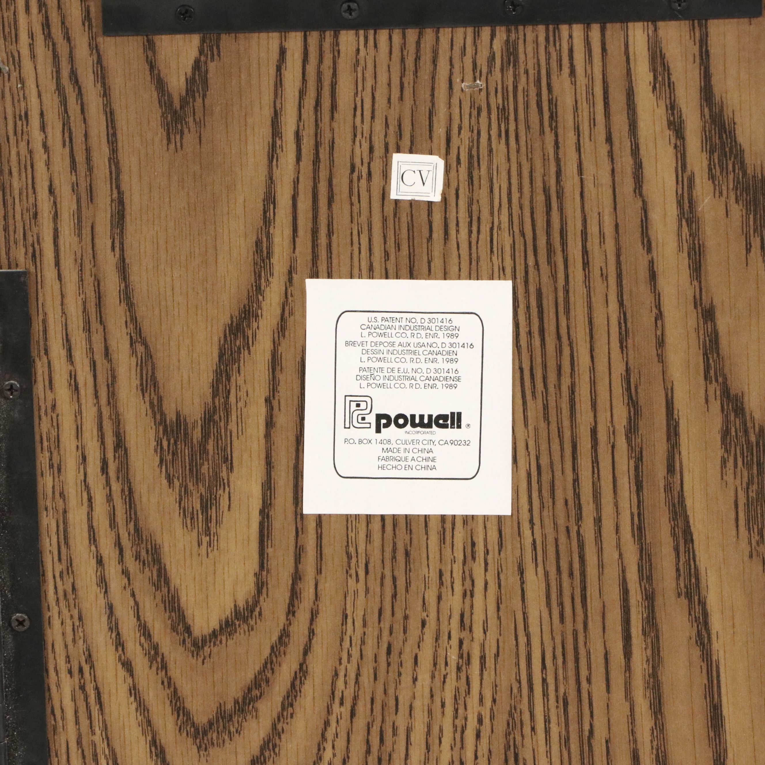 Powell Furniture Queen Anne Style Oak Jewelry Armoire, 1989