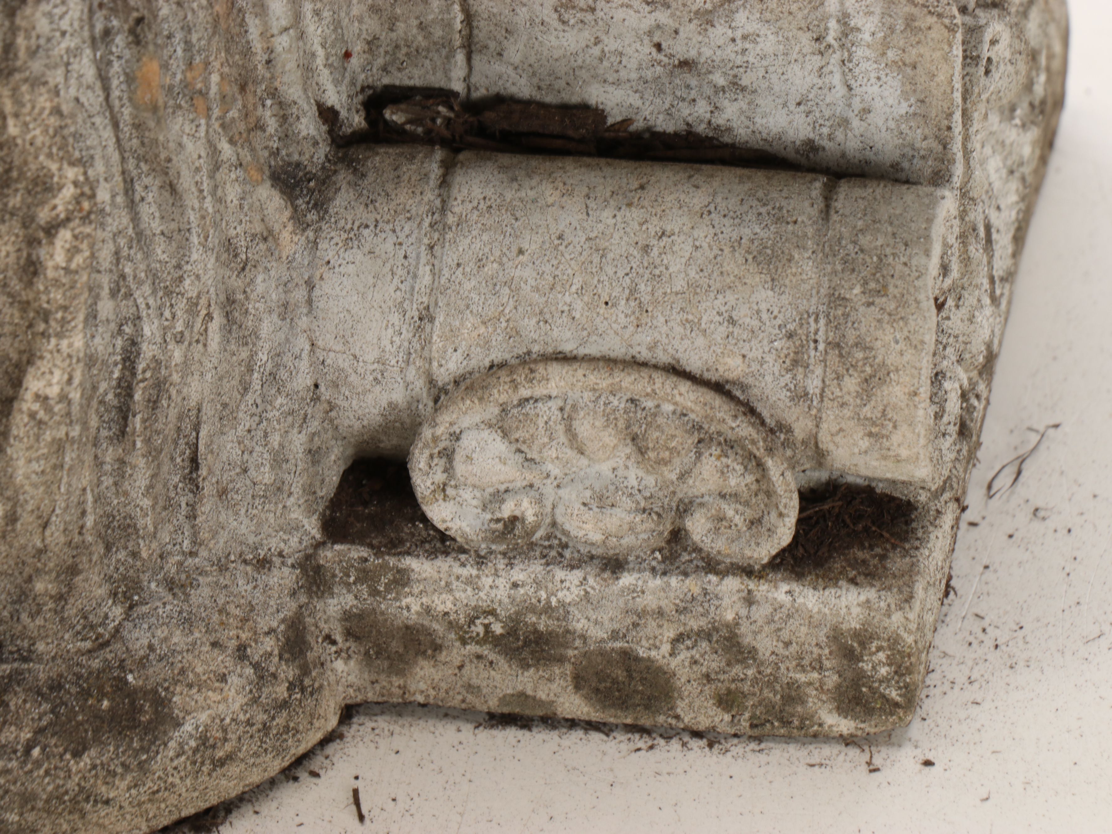 Seated Child and Dog Cast Concrete Garden Statue | EBTH