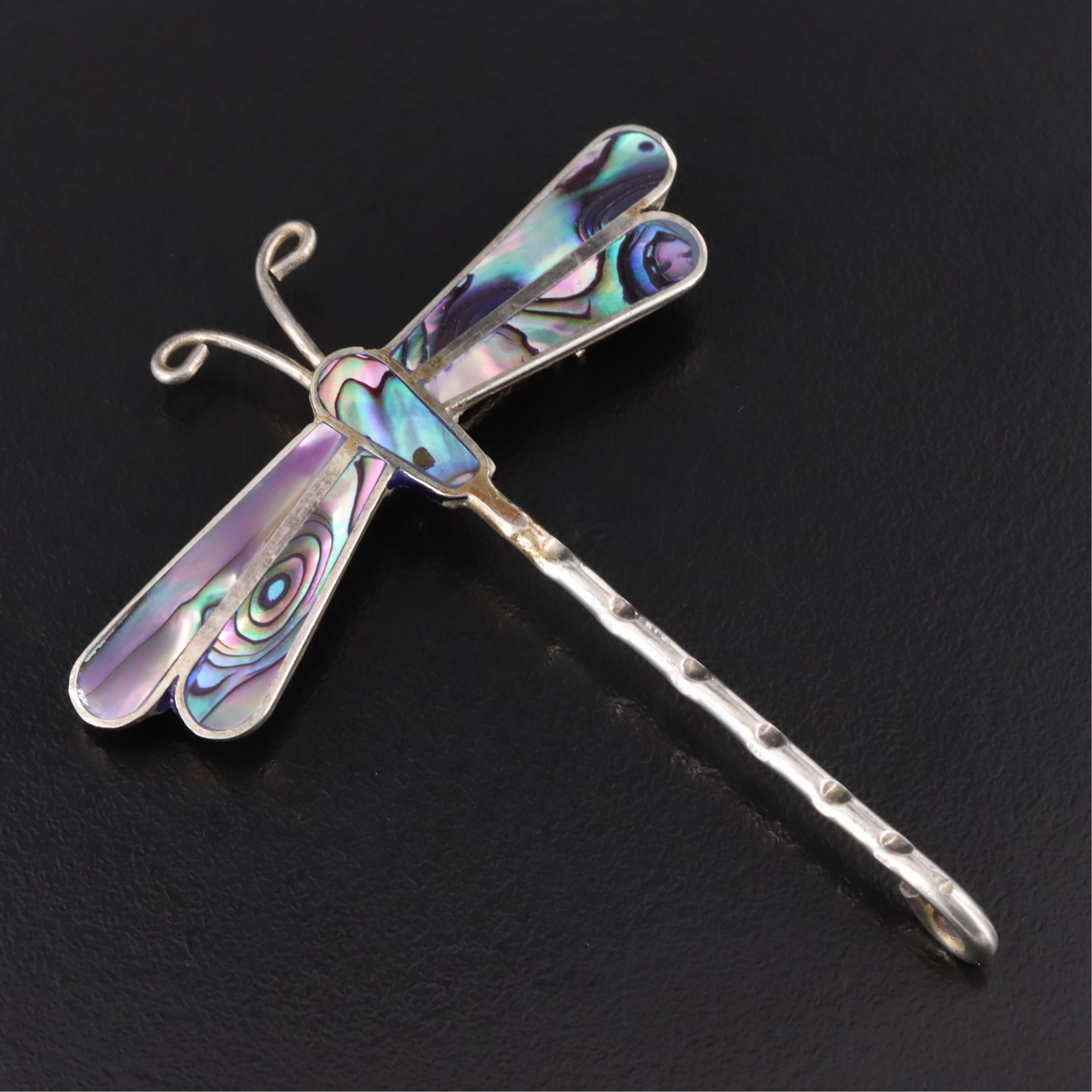 Mexican Abalone Dragonfly Brooch