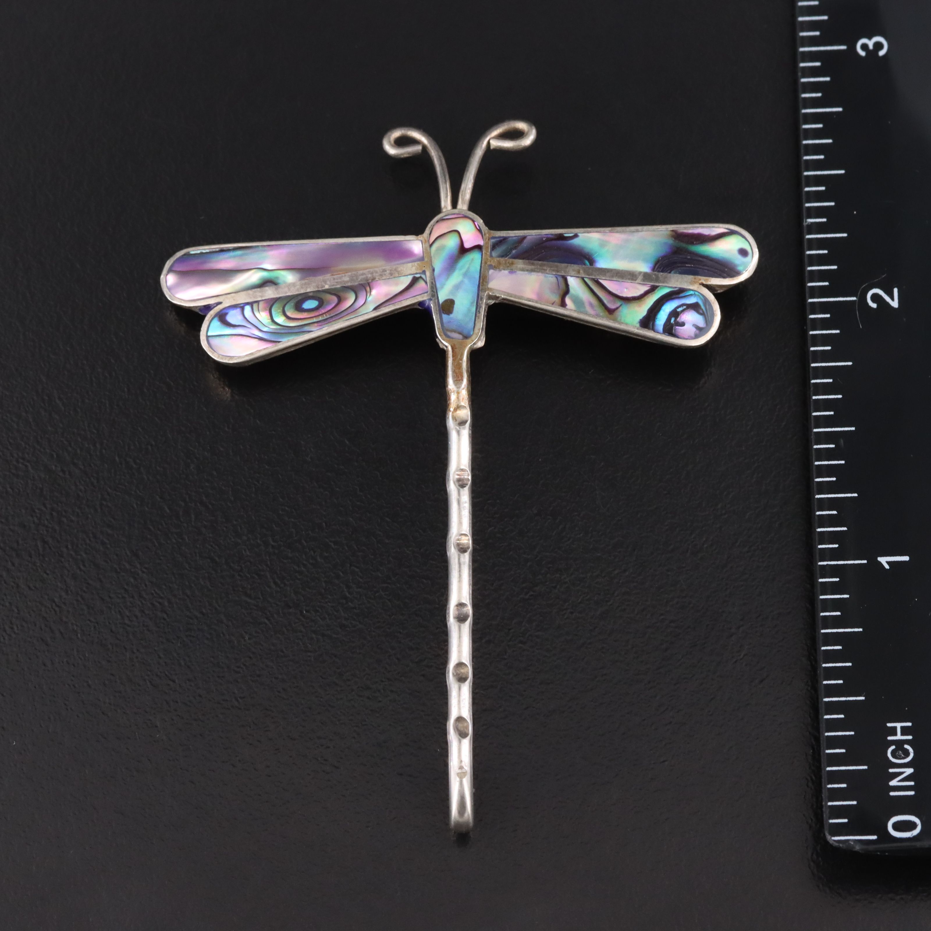 Mexican Abalone Dragonfly Brooch