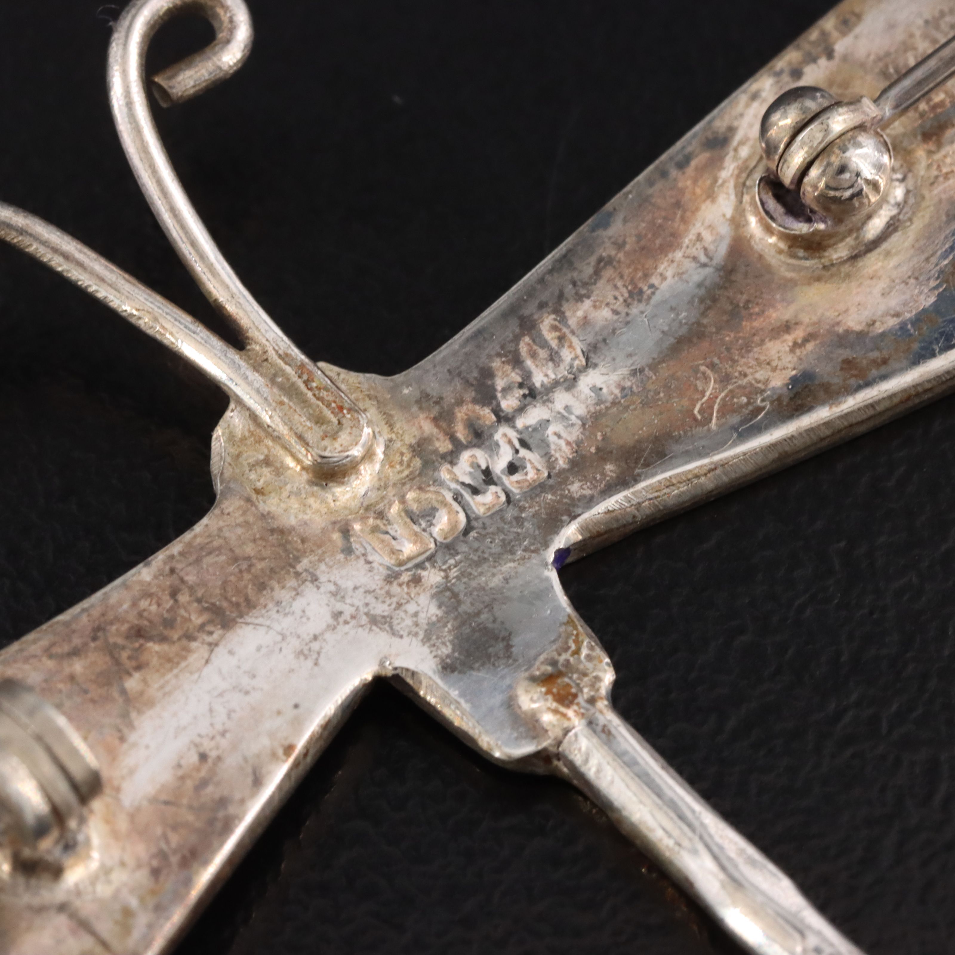 Mexican Abalone Dragonfly Brooch