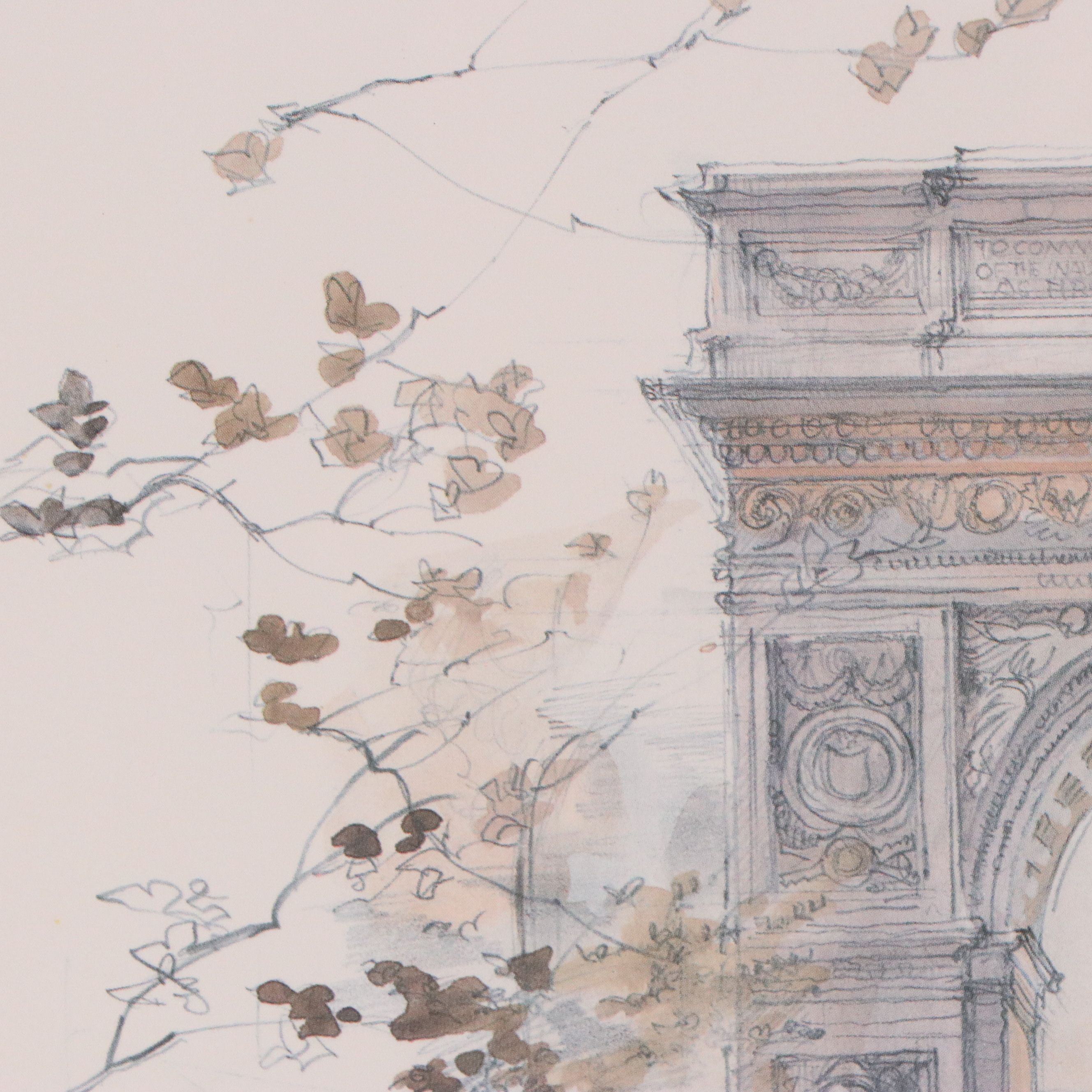 After Mads Stage and Jan Korthals Travel Sketch Offset Prints, Late 20th Century