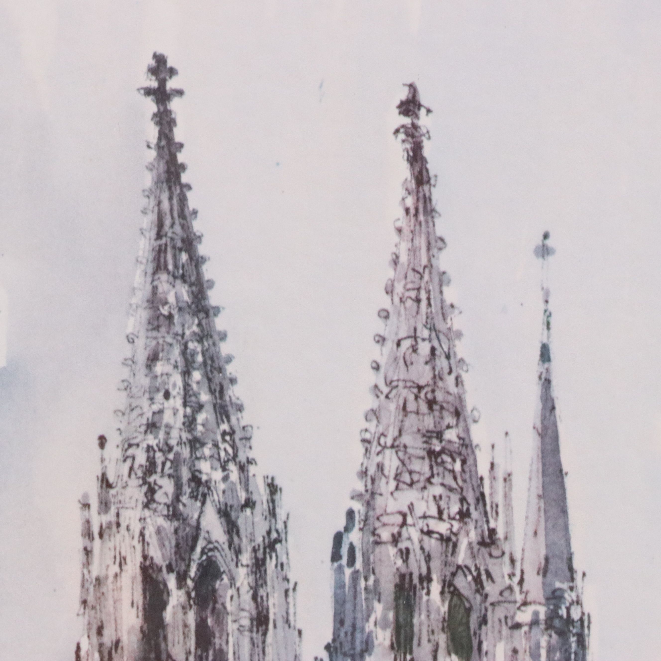 After Mads Stage and Jan Korthals Travel Sketch Offset Prints, Late 20th Century