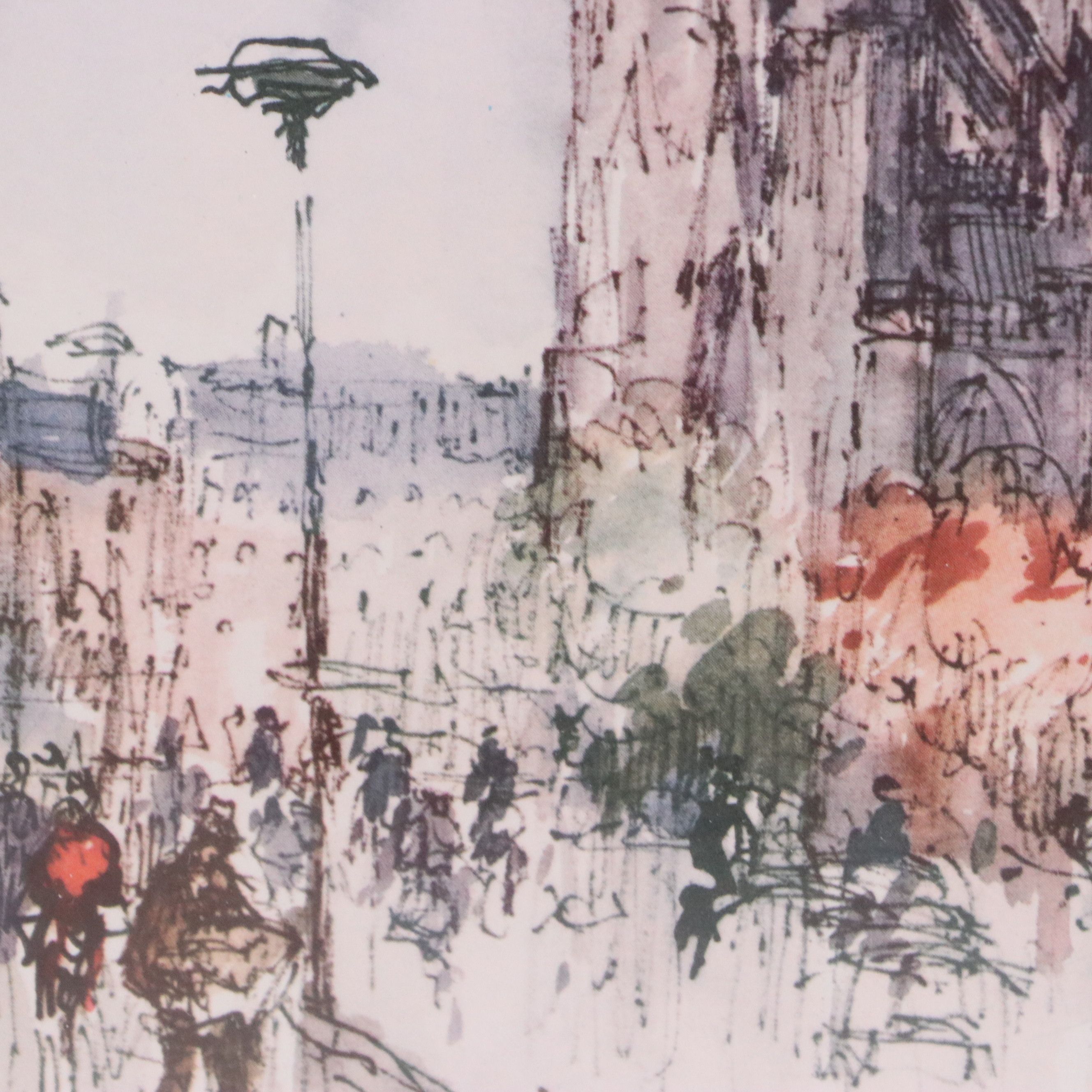 After Mads Stage and Jan Korthals Travel Sketch Offset Prints, Late 20th Century