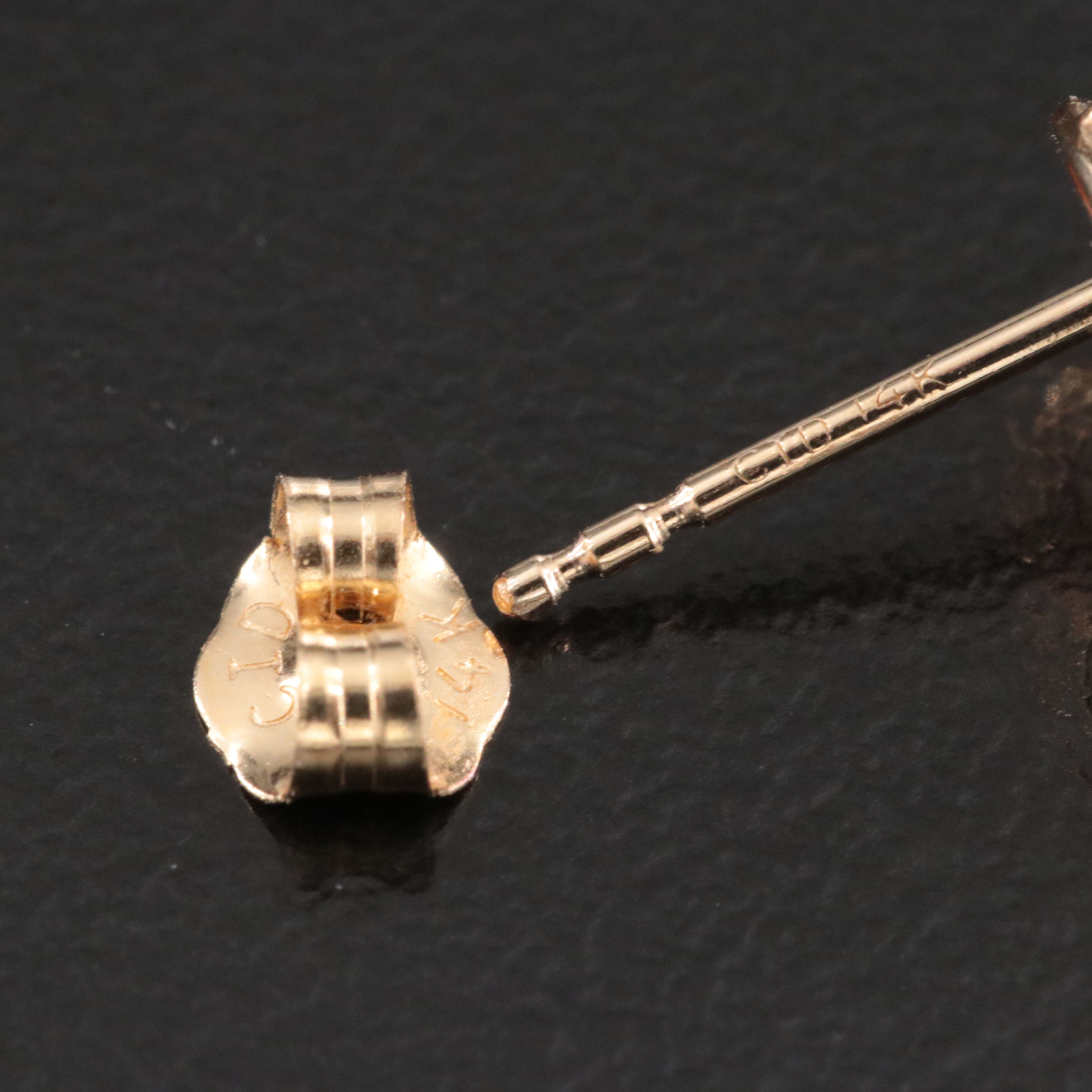 14K Amethyst Stud Earrings