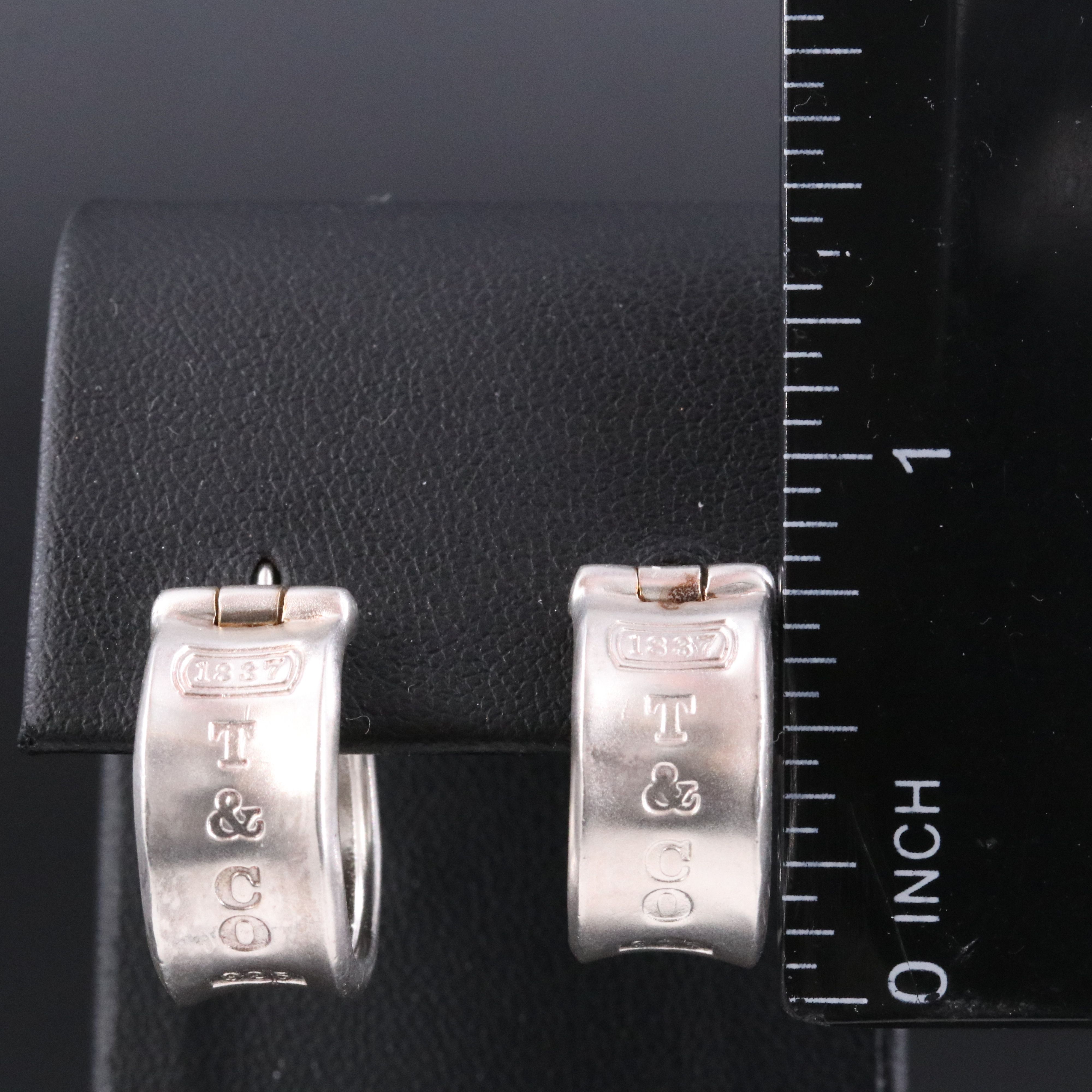 Tiffany & Co. 1837 Sterling Hoop Earrings