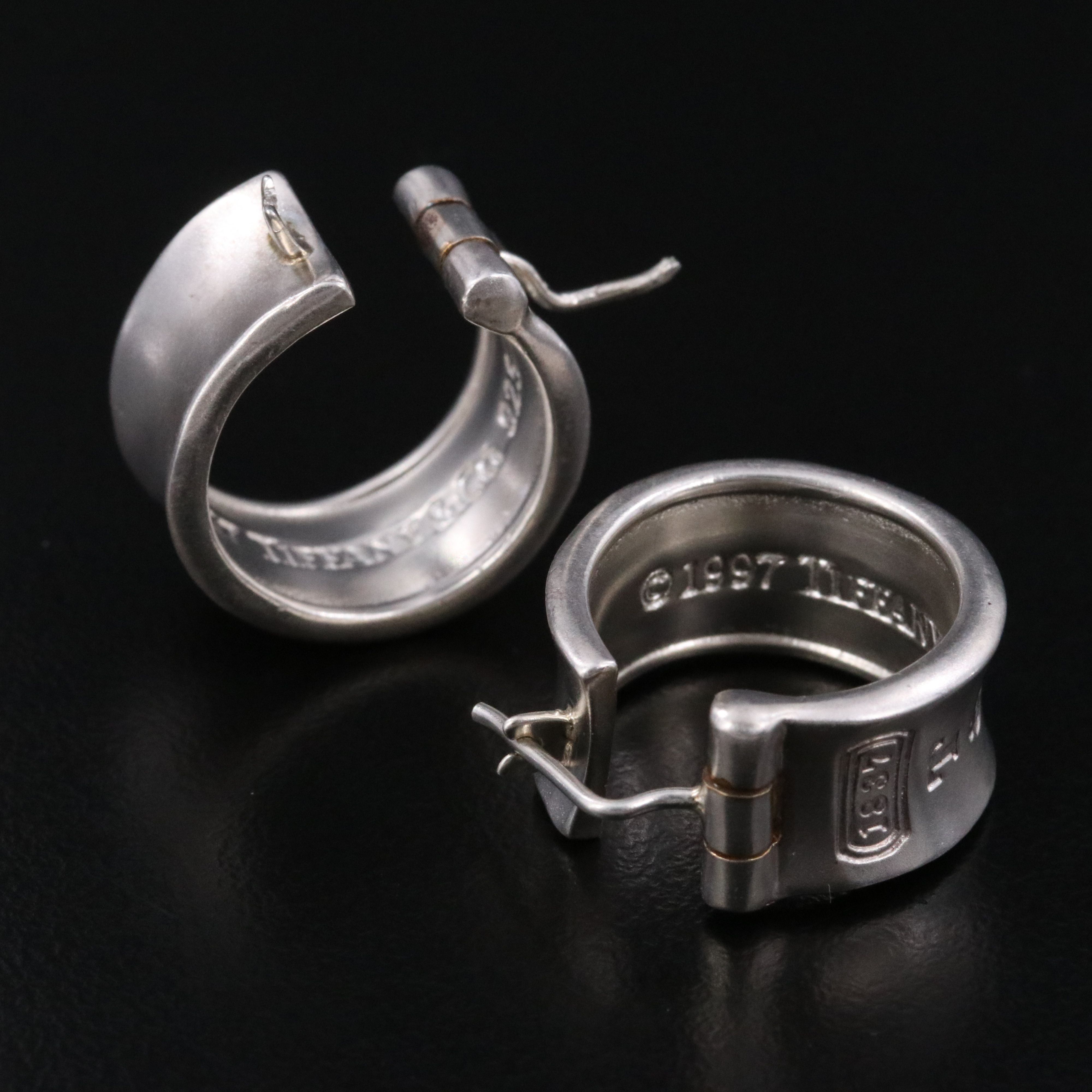 Tiffany & Co. 1837 Sterling Hoop Earrings