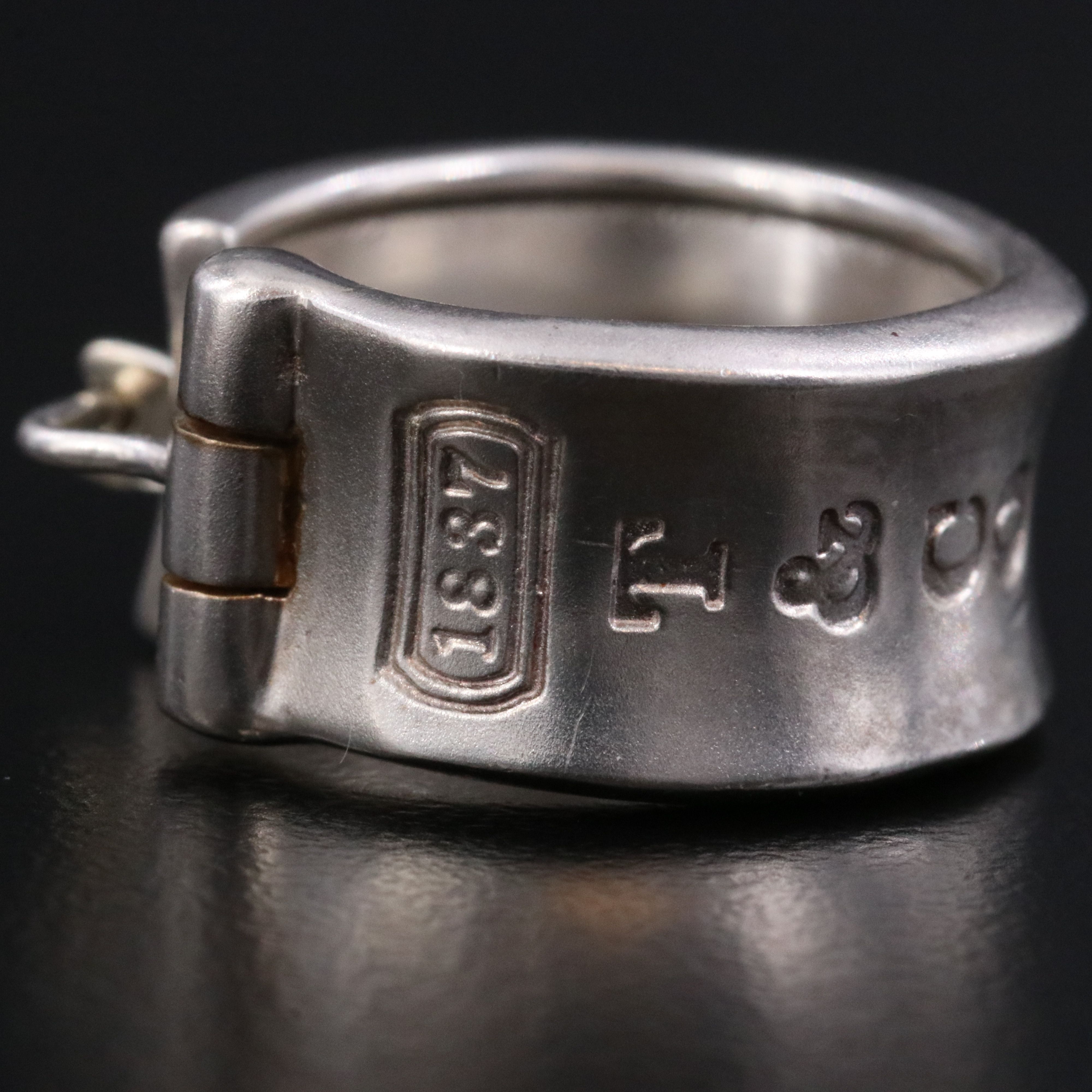 Tiffany & Co. 1837 Sterling Hoop Earrings