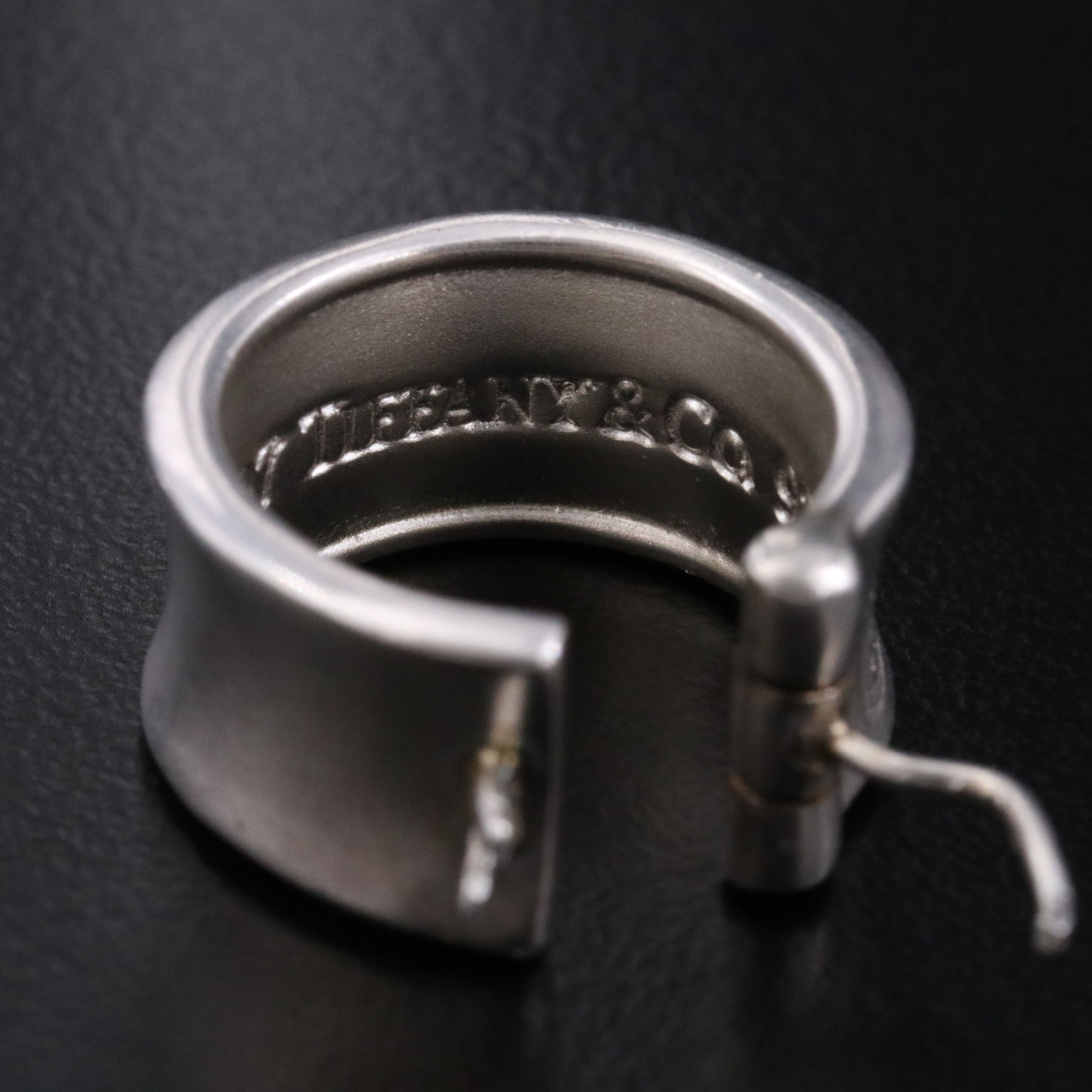 Tiffany & Co. 1837 Sterling Hoop Earrings