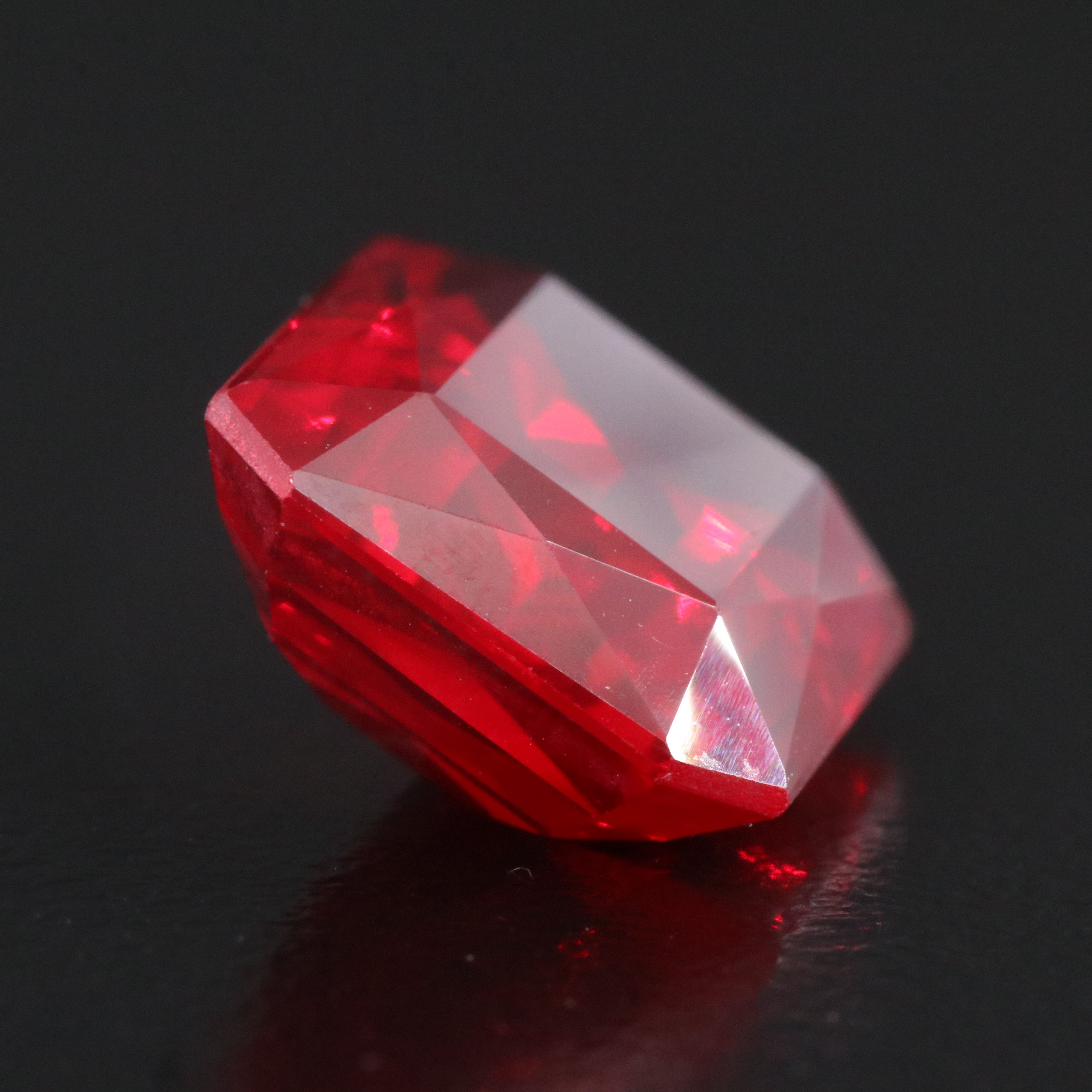 Loose 14.94 CT Lab Grown Ruby