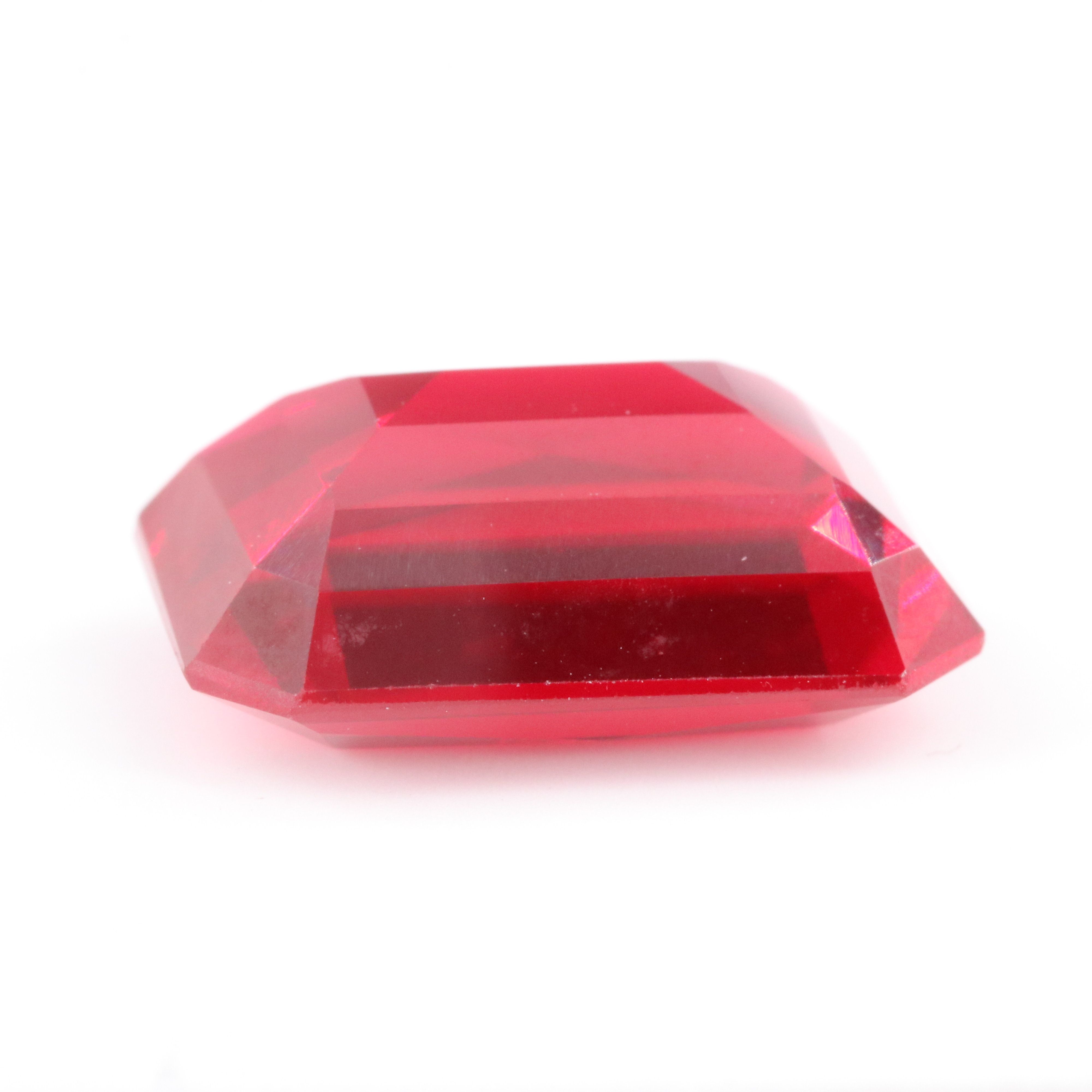 Loose 14.94 CT Lab Grown Ruby