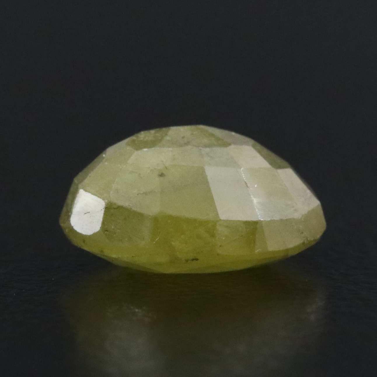 Loose 3.72 CT Green Sapphire