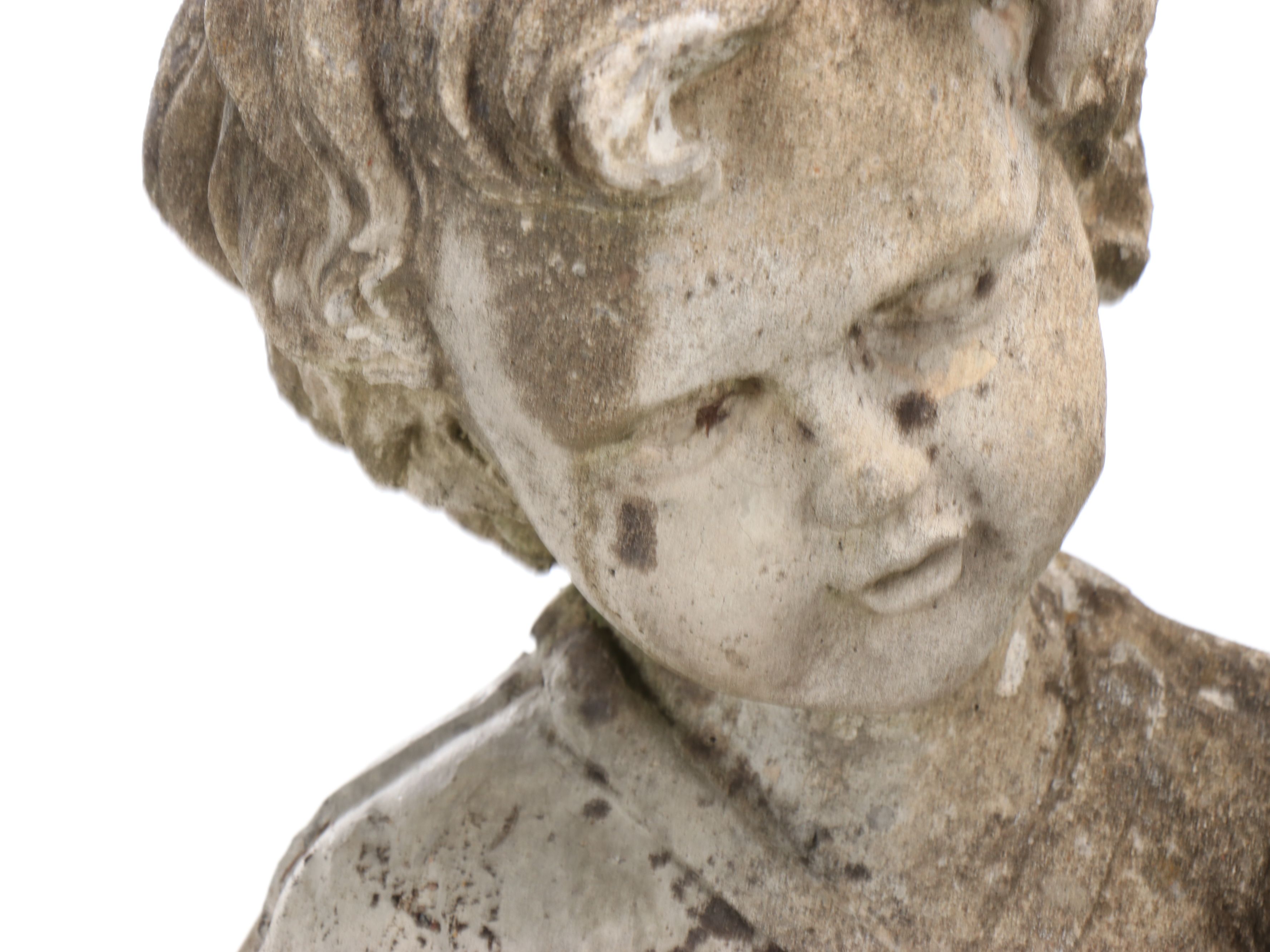 Children Reading Cast Concrete Garden Statue and Bench