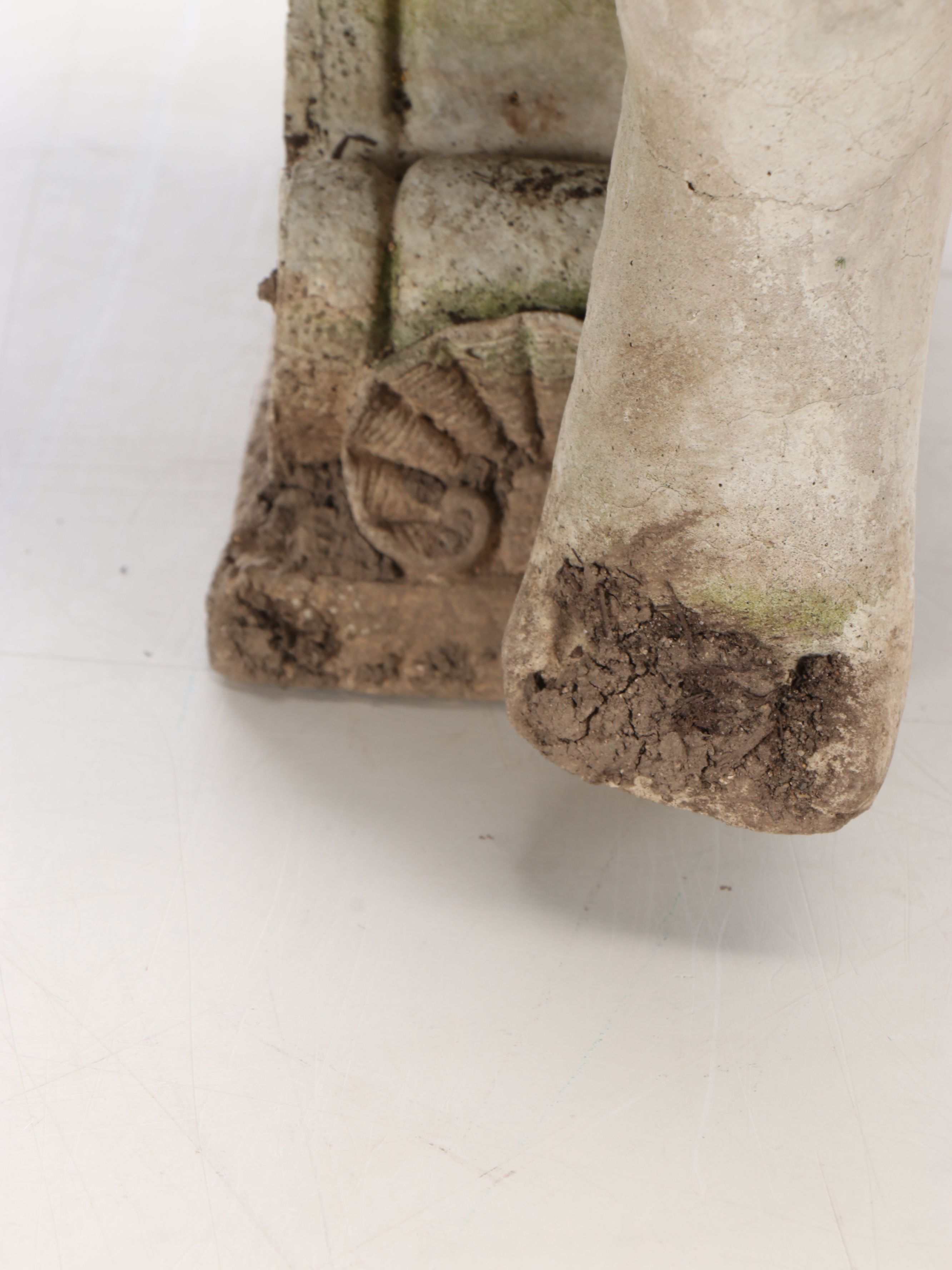 Children Reading Cast Concrete Garden Statue and Bench