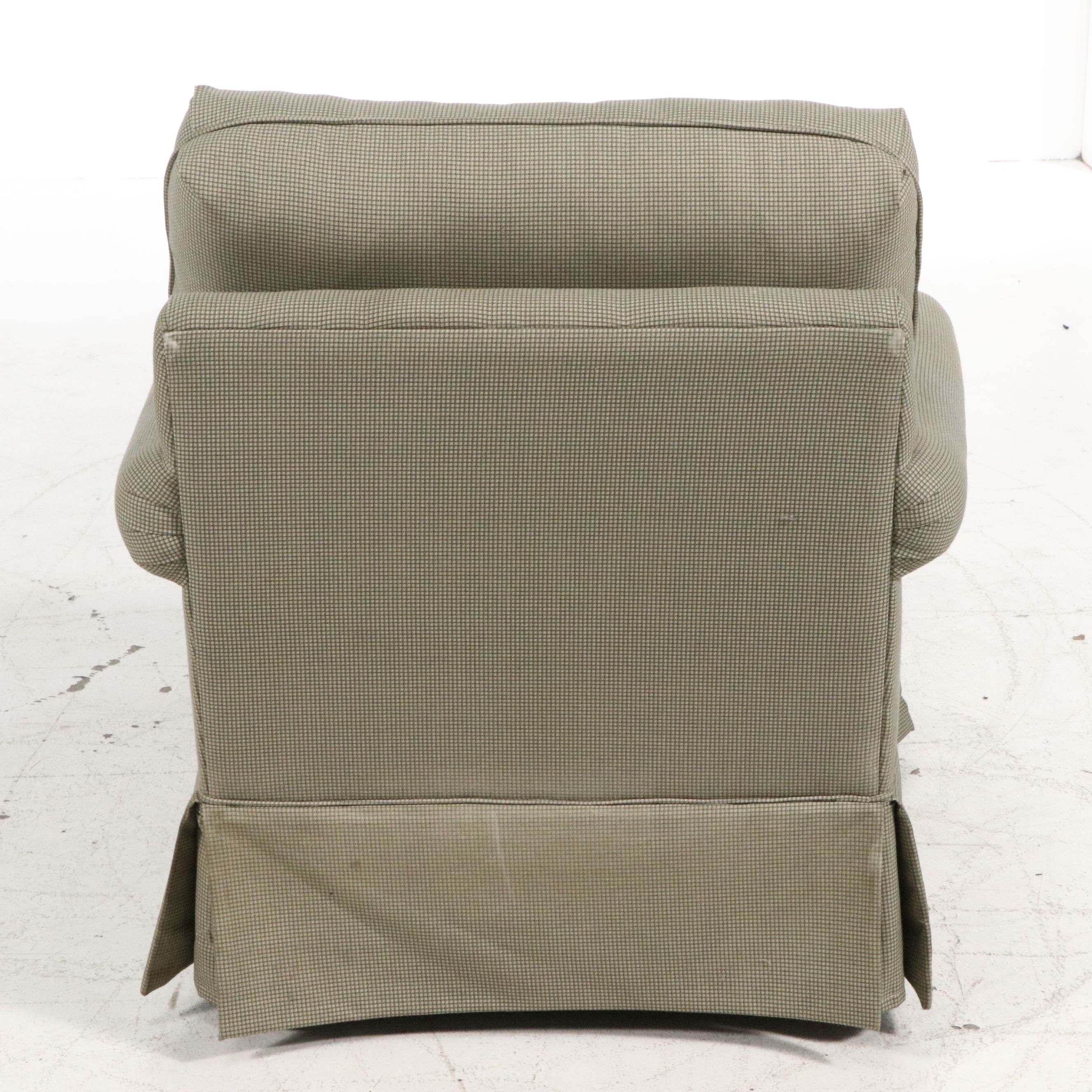 Berne Furniture Upholstered Swivel Rocker Armchair, Late 20th Century