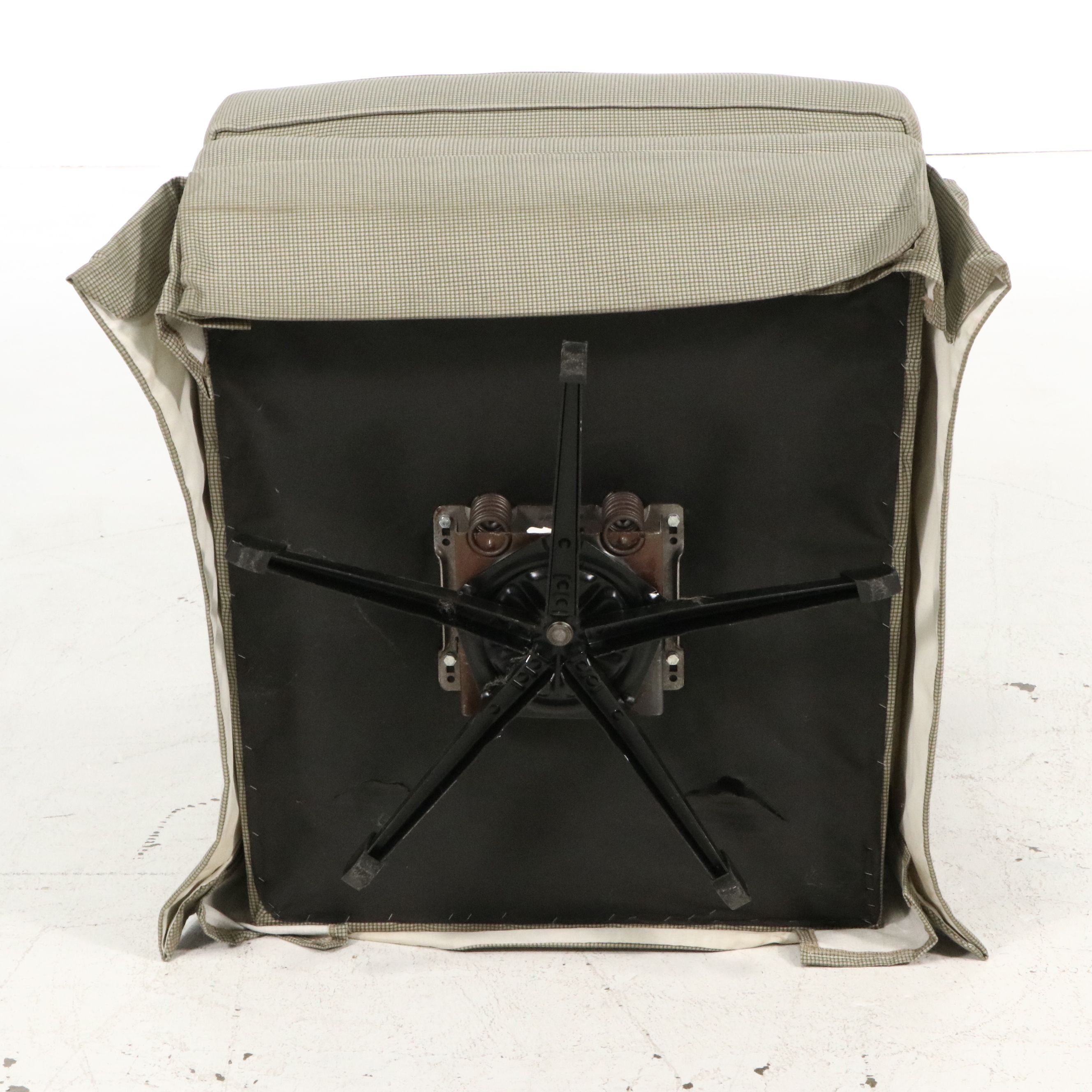 Berne Furniture Upholstered Swivel Rocker Armchair, Late 20th Century