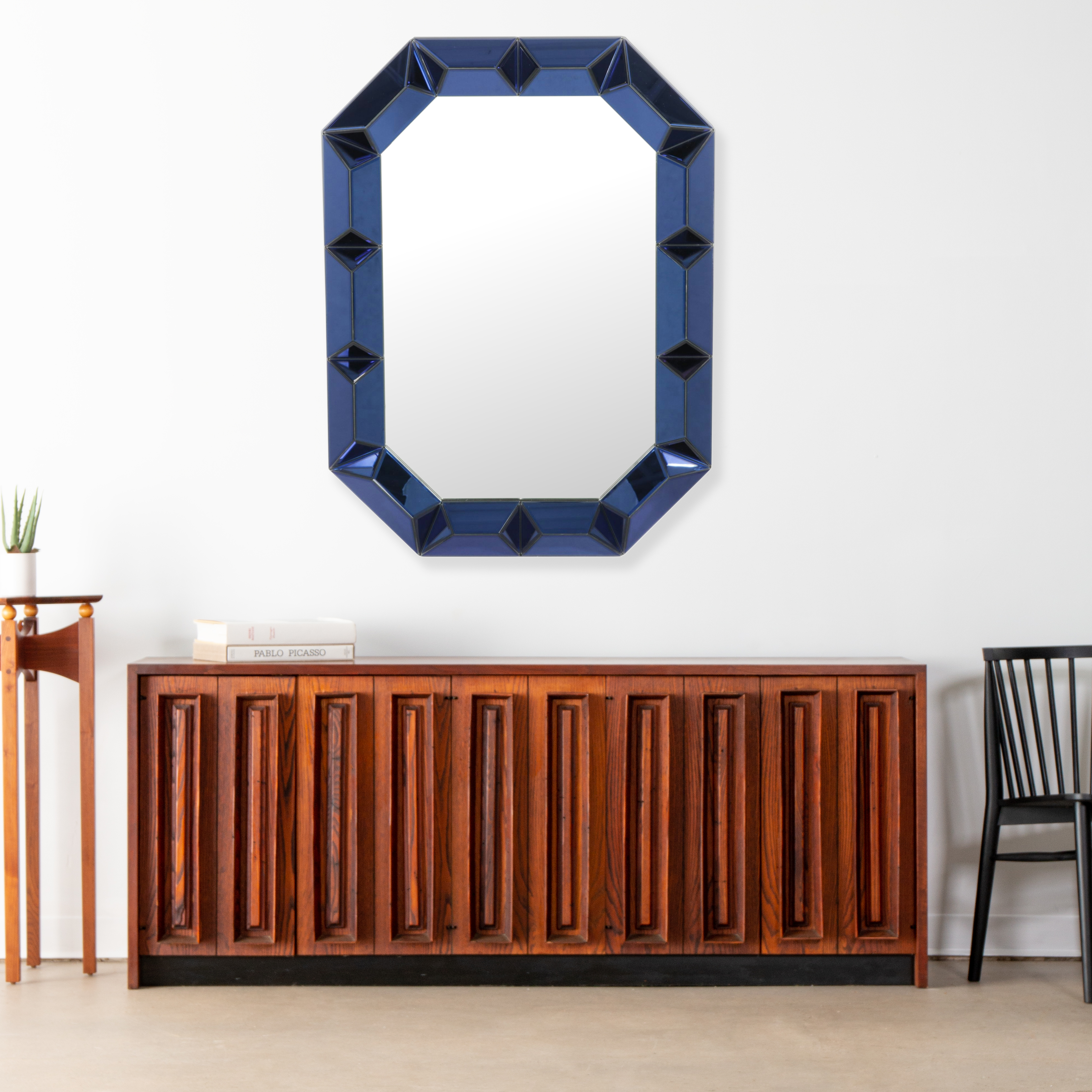 Villa & House "Romano" Sapphire Blue Framed Wall Mirror, 2024