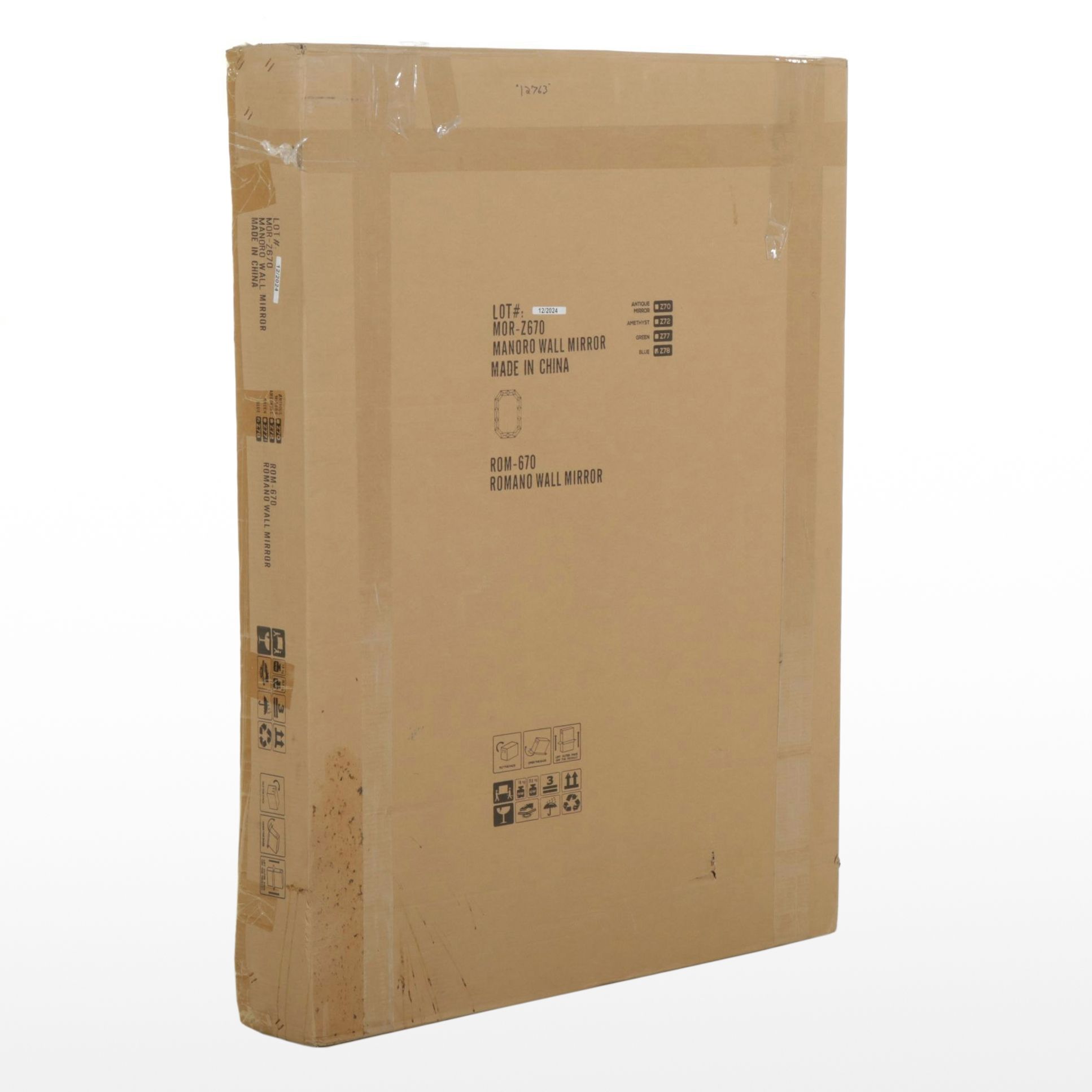 Villa & House "Romano" Sapphire Blue Framed Wall Mirror, 2024