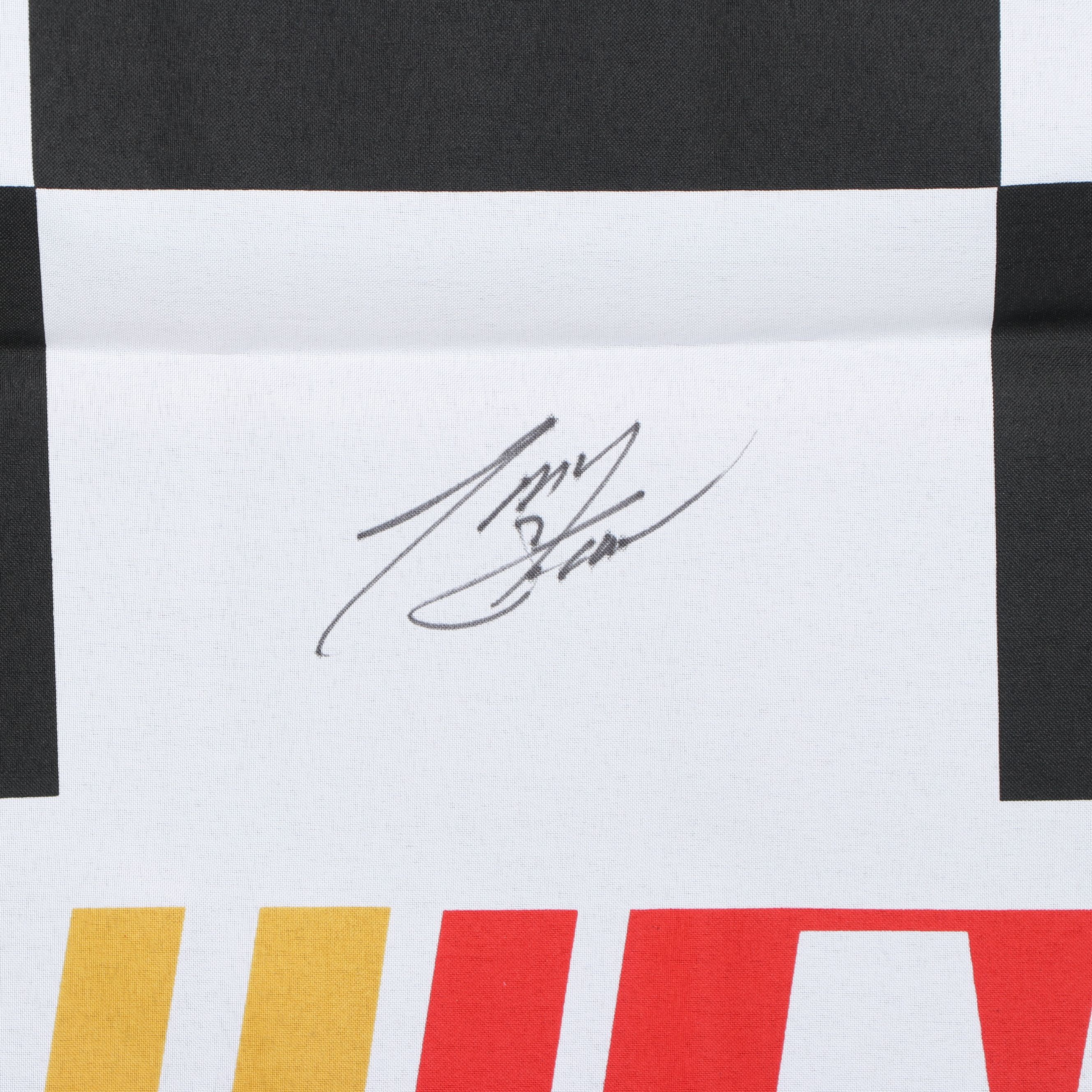 Dale Earnhardt Sr. Signed Mini Helmet with Tony Stewart Signed Flag & More