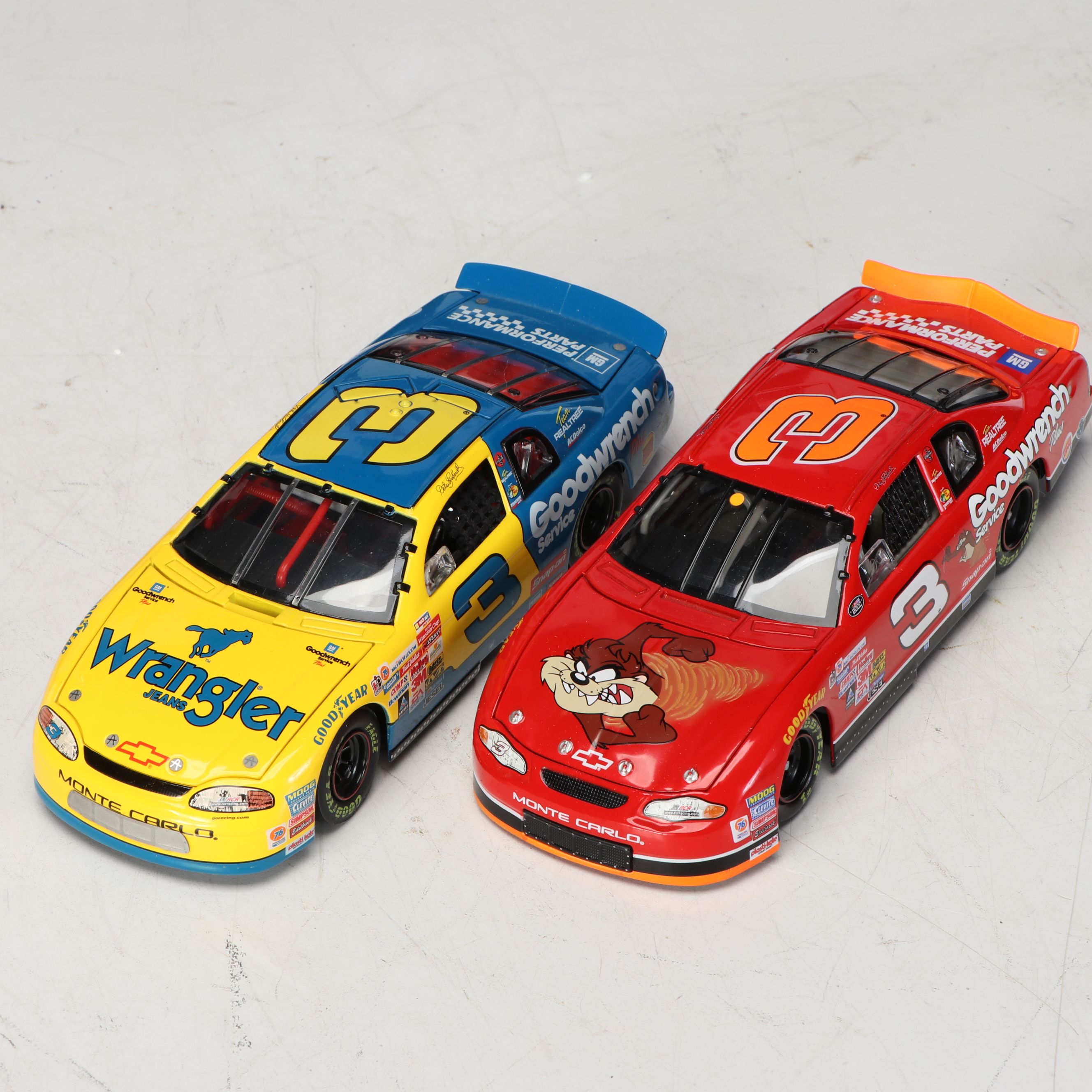 Dale Earnhardt Sr. Signed Mini Helmet with Tony Stewart Signed Flag & More