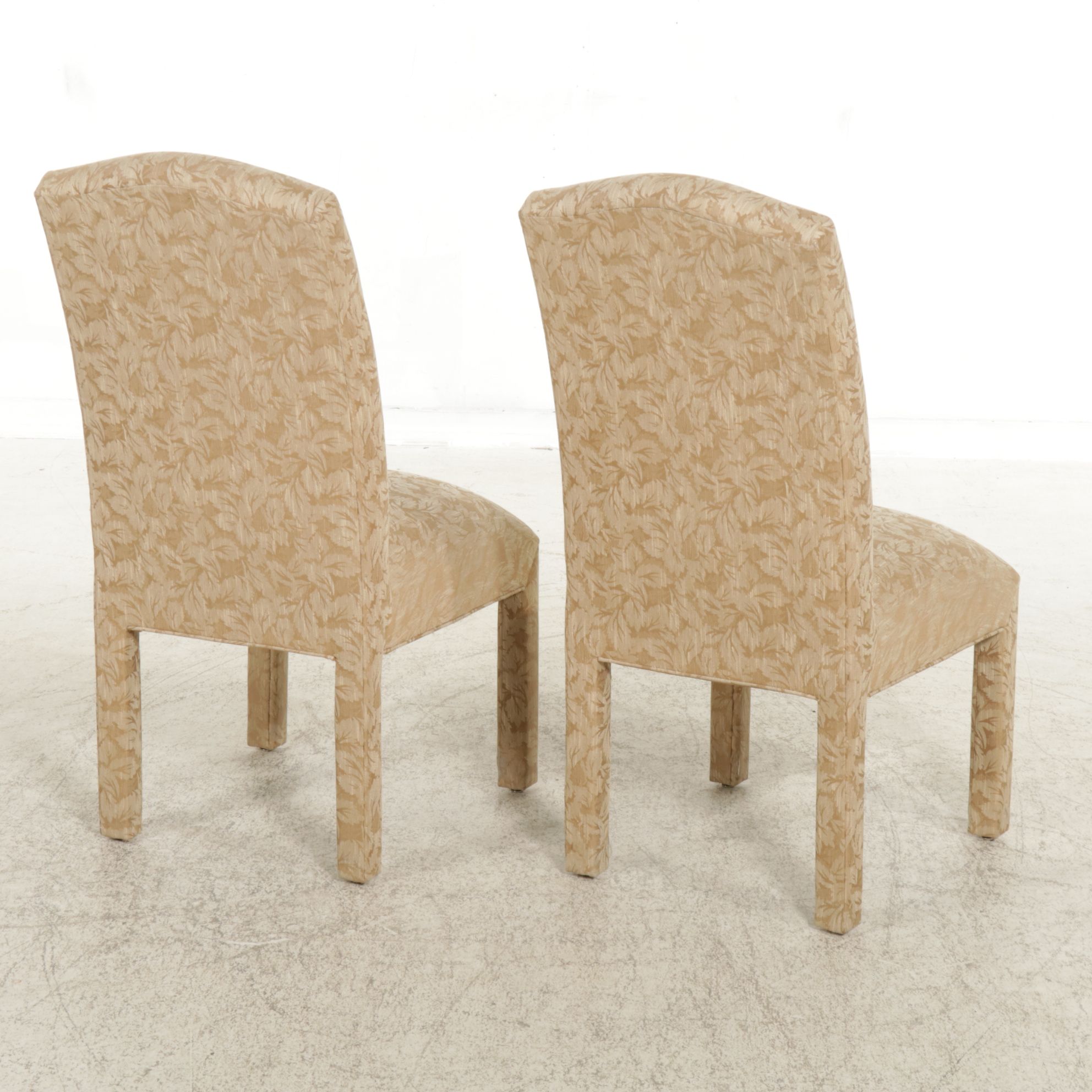 Pair of Upholstered Slipper Chairs, 21st Century