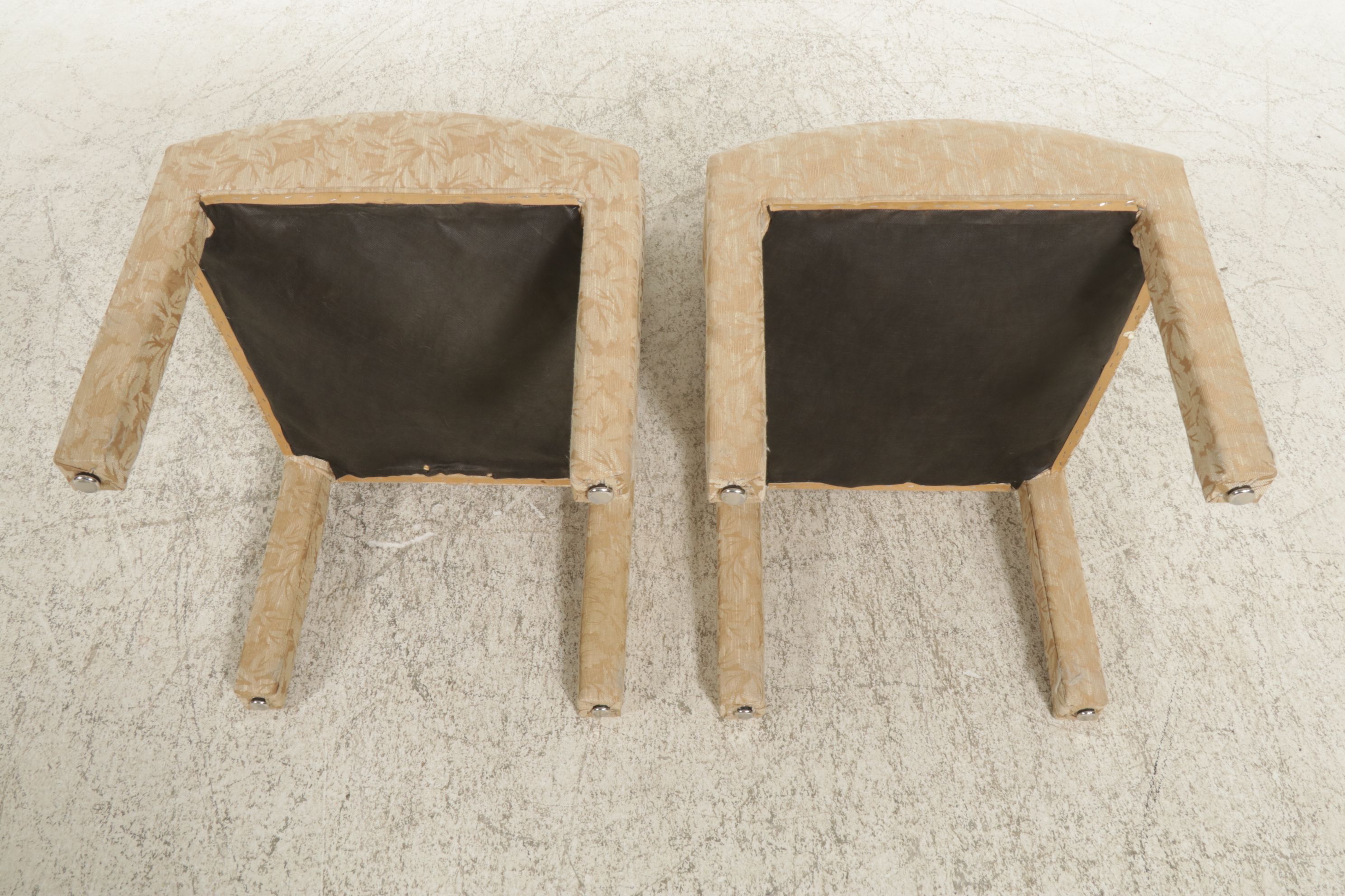 Pair of Upholstered Slipper Chairs, 21st Century