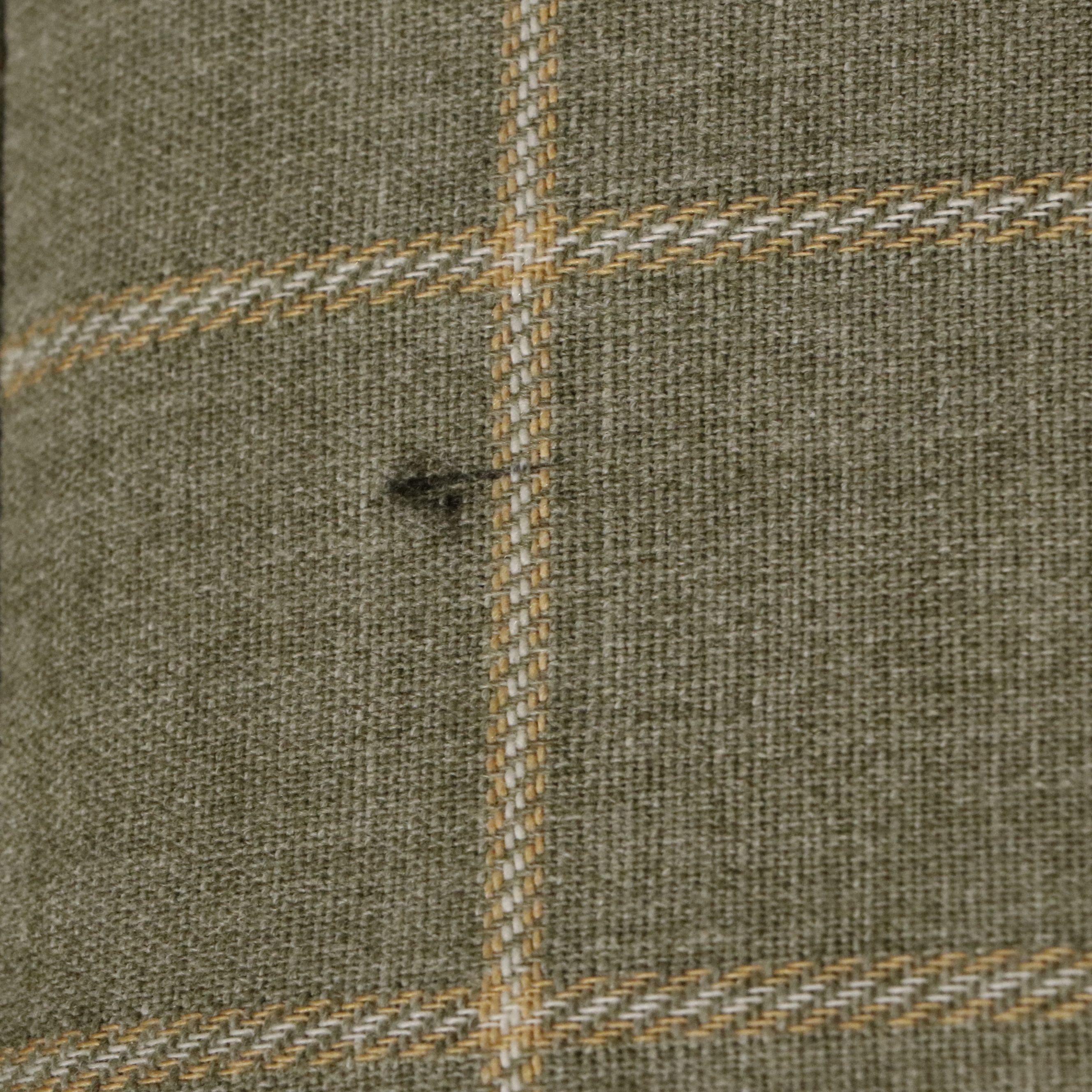 Berne Furniture Custom Built Three-Cushion Skirted Sofa, Late 20th Century