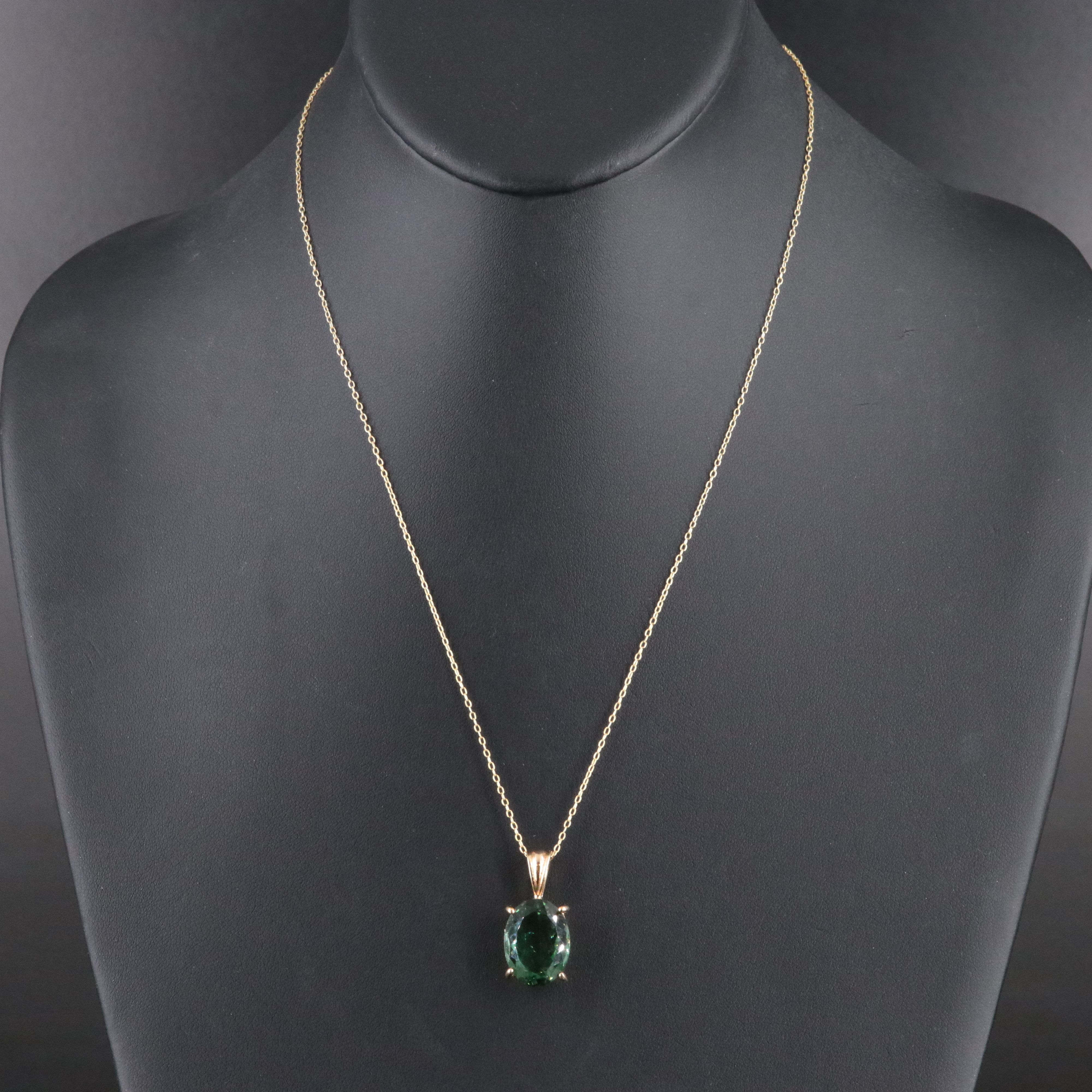 Sterling Prasiolite Pendant Necklace