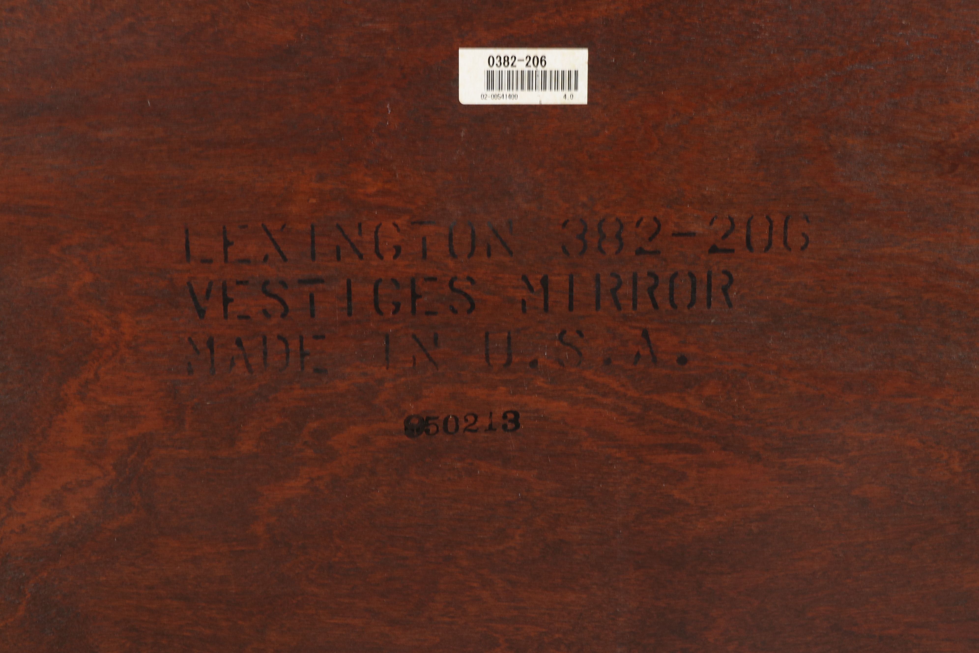 Lexington Furniture "Vestiges" Triple Dresser and Mirror, Late 20th Century