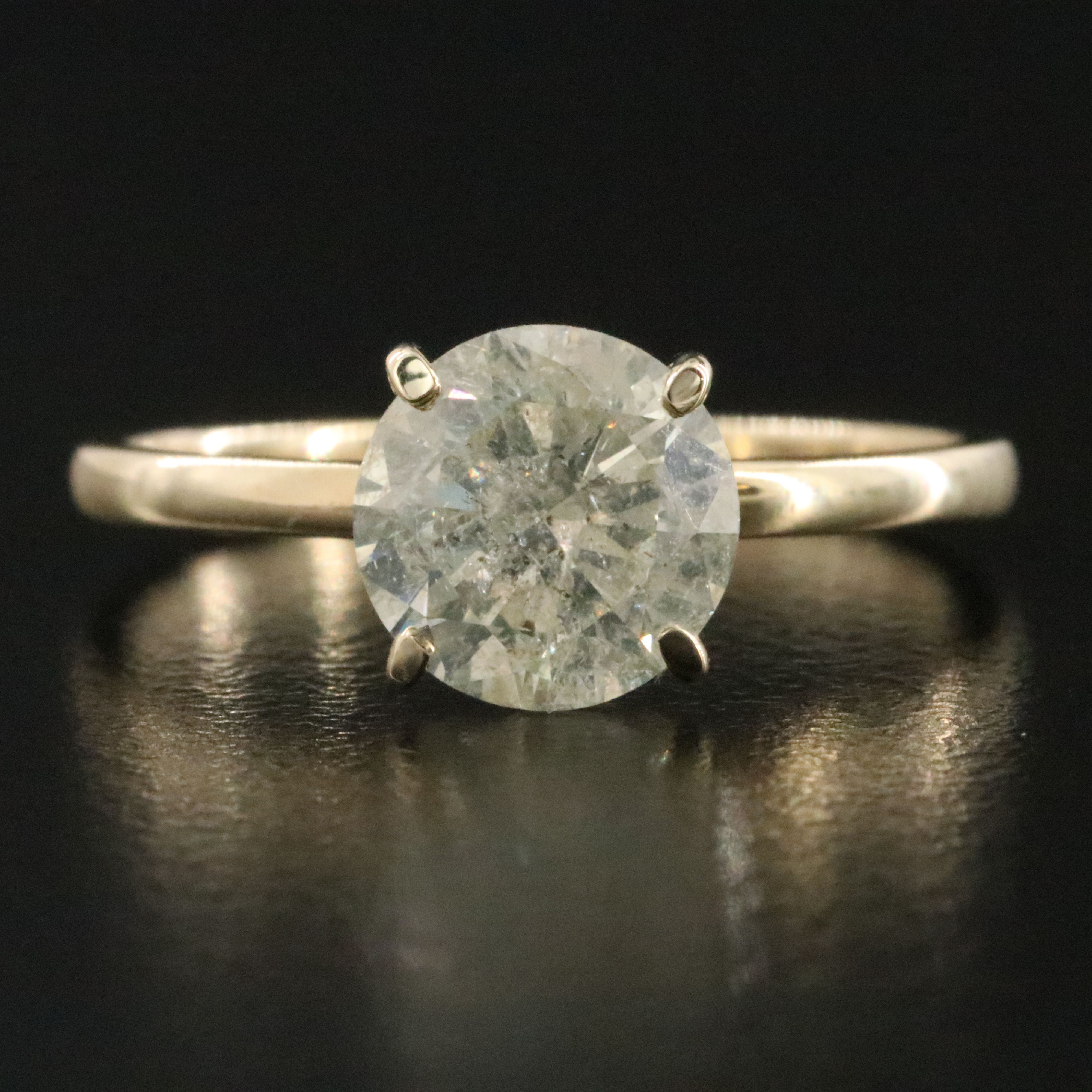 14K 1.62 CT Diamond Solitaire Ring