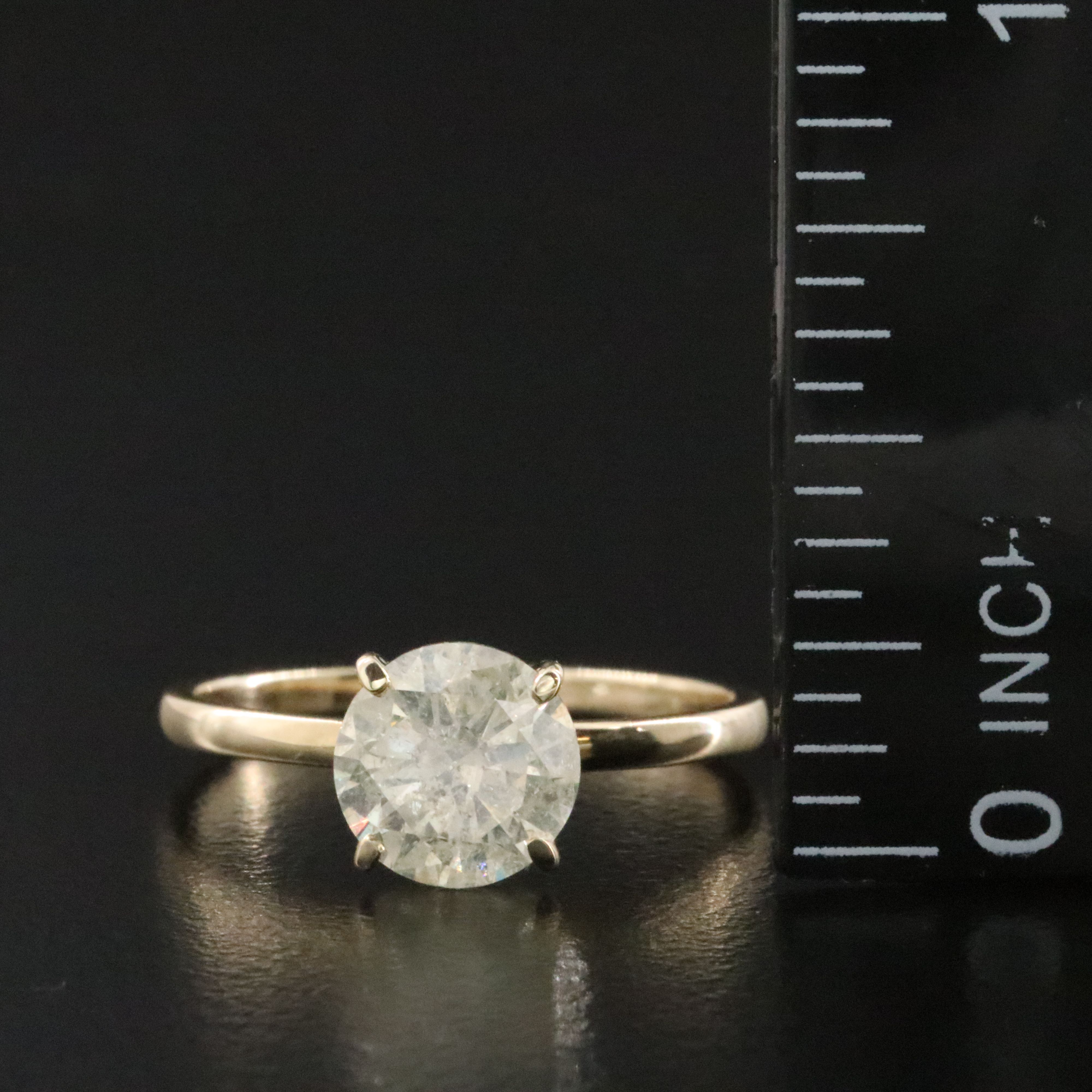 14K 1.62 CT Diamond Solitaire Ring