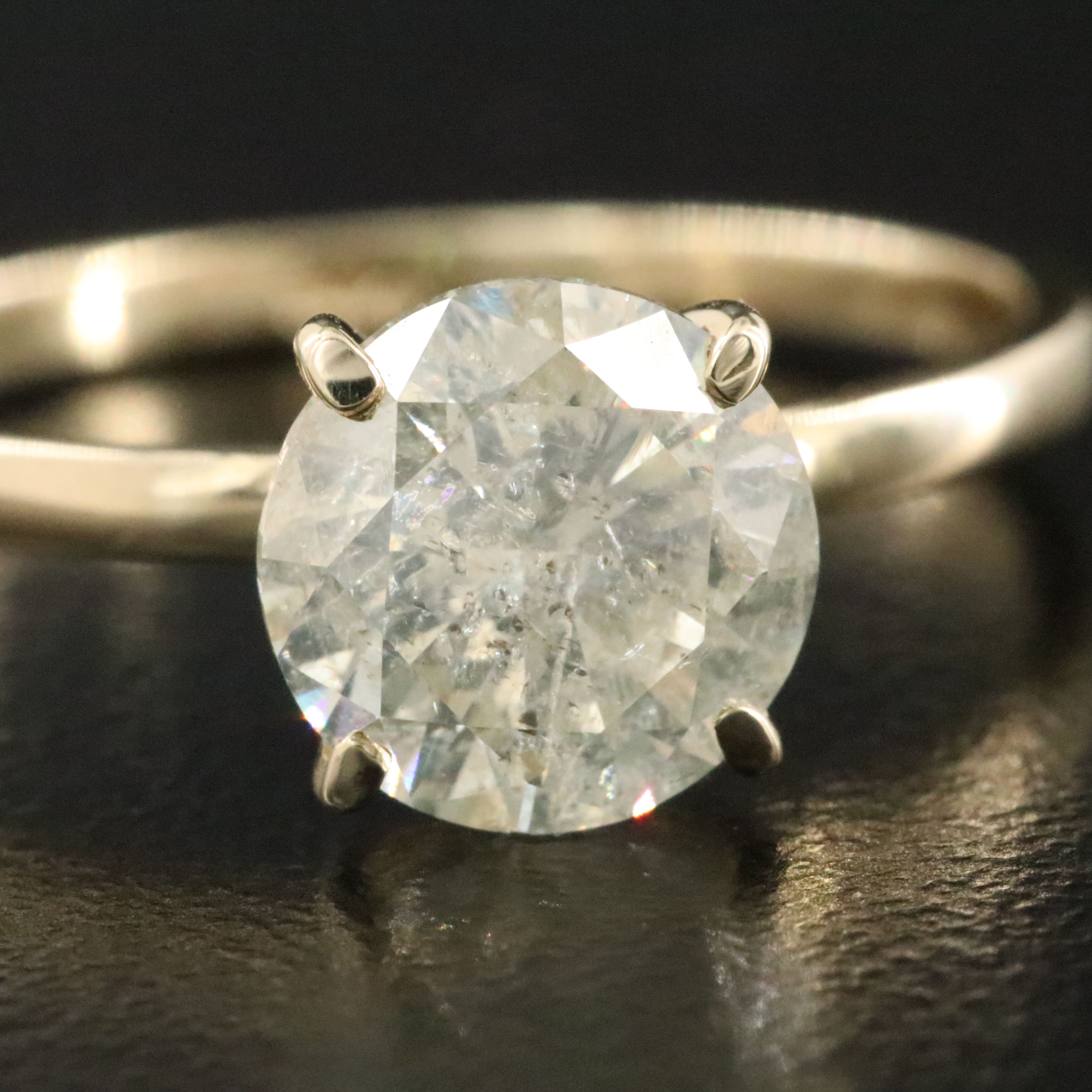 14K 1.62 CT Diamond Solitaire Ring