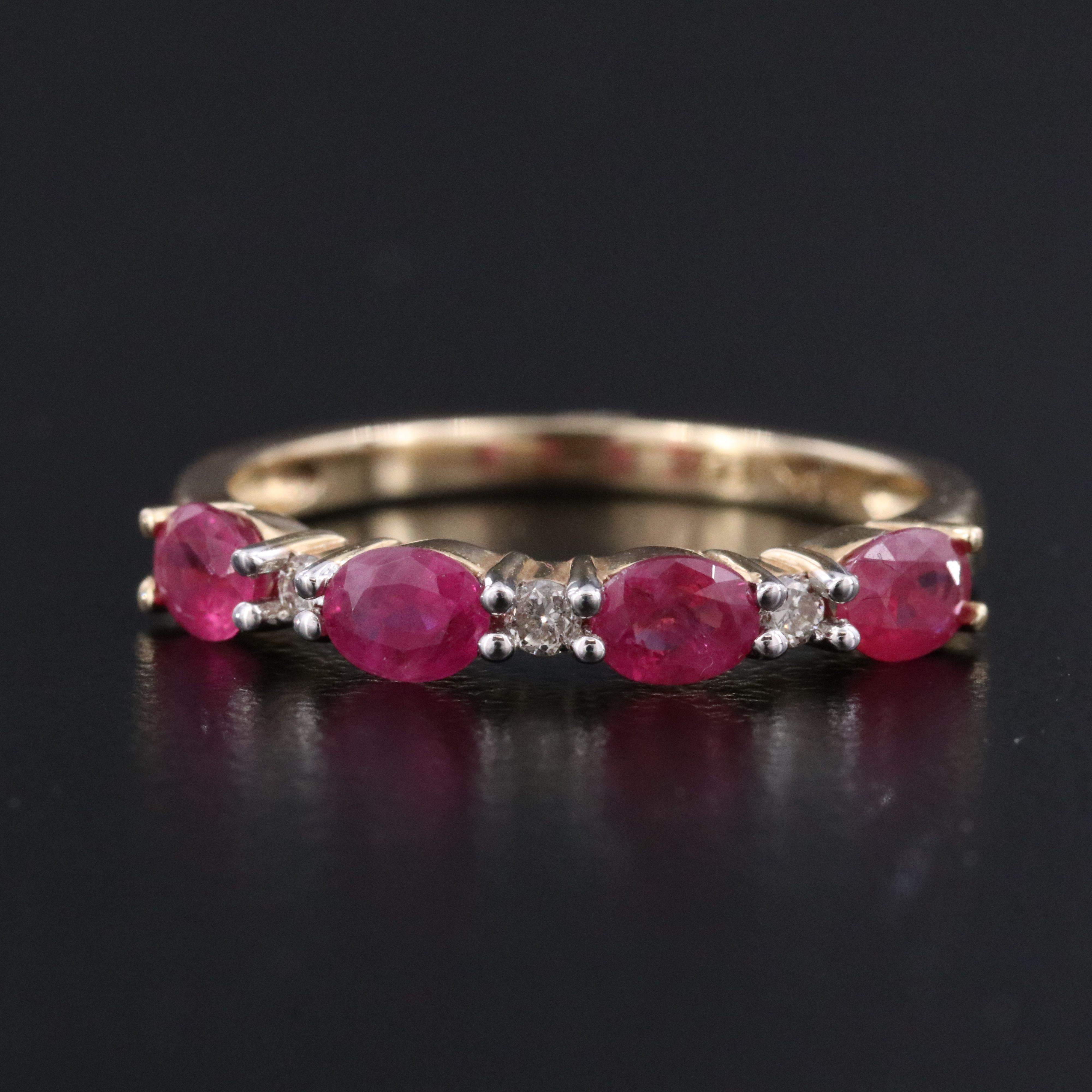 14K Ruby and Diamond Ring