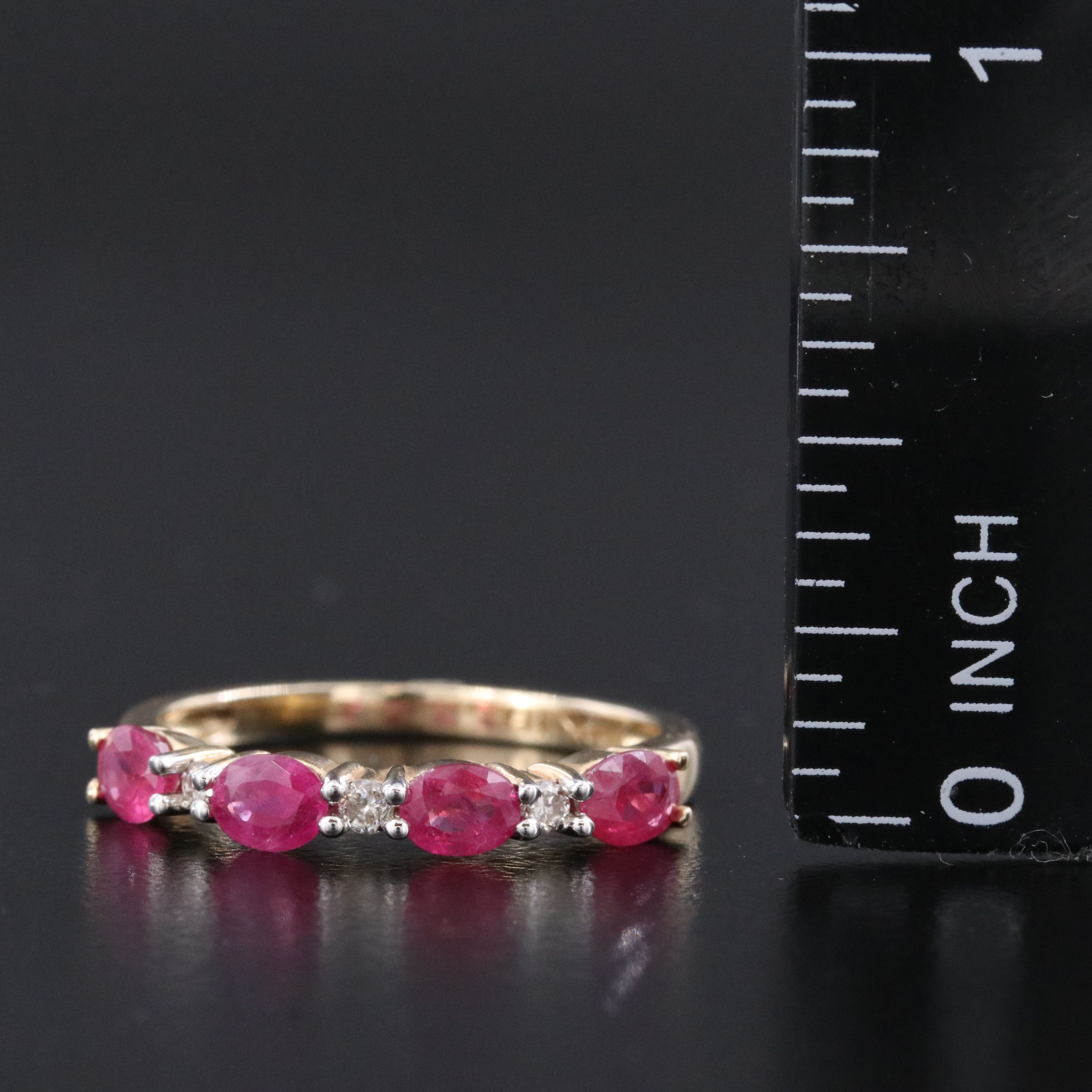 14K Ruby and Diamond Ring