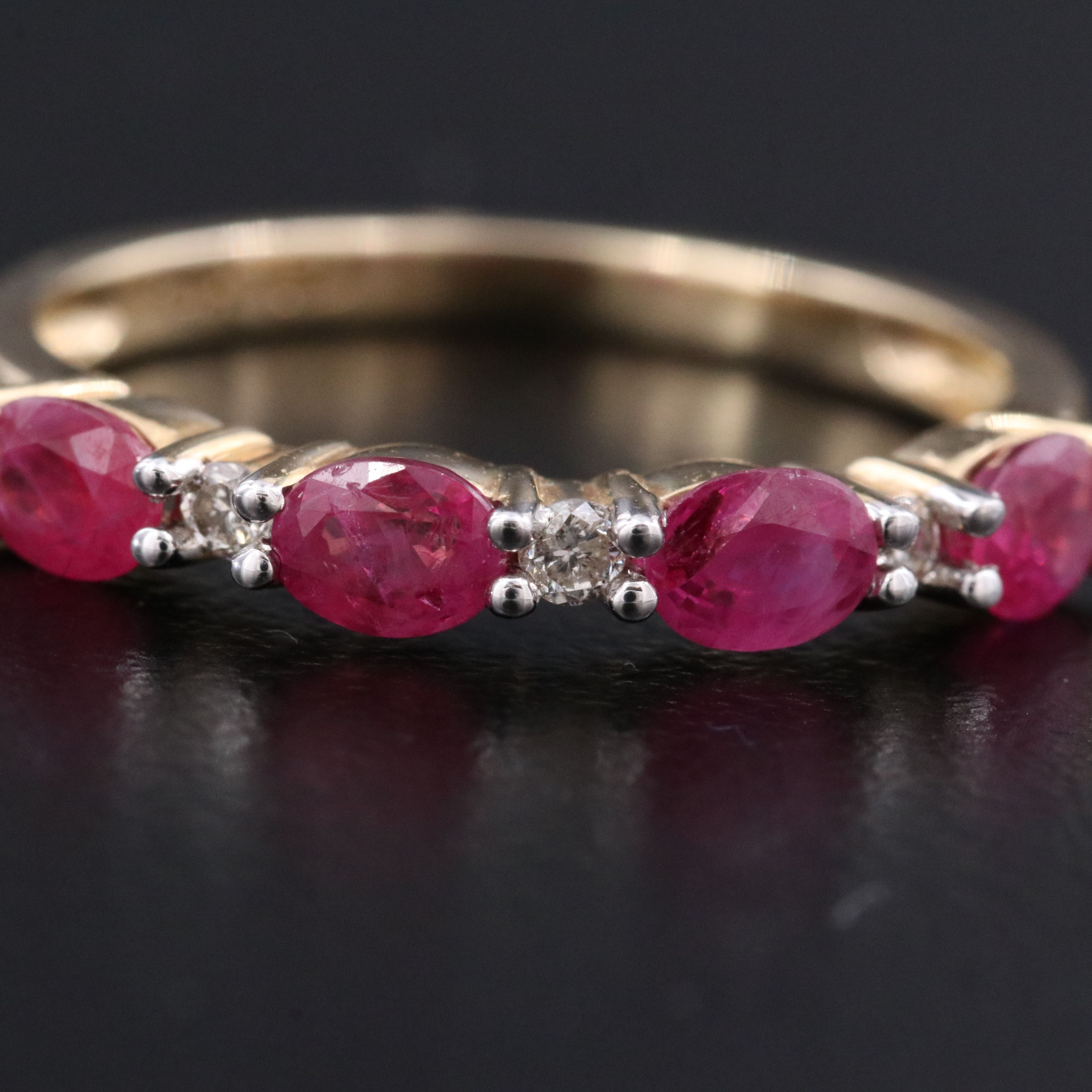 14K Ruby and Diamond Ring
