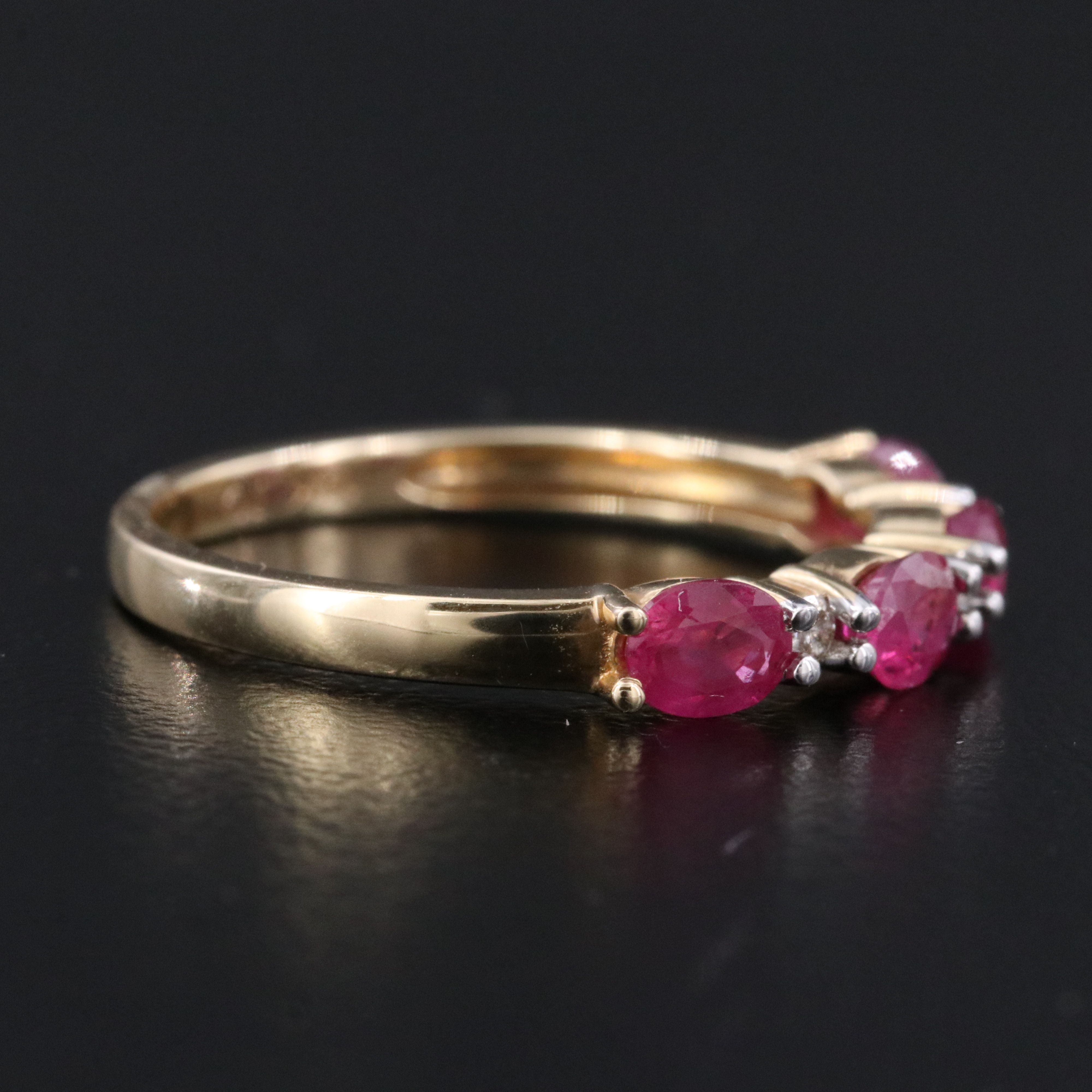 14K Ruby and Diamond Ring