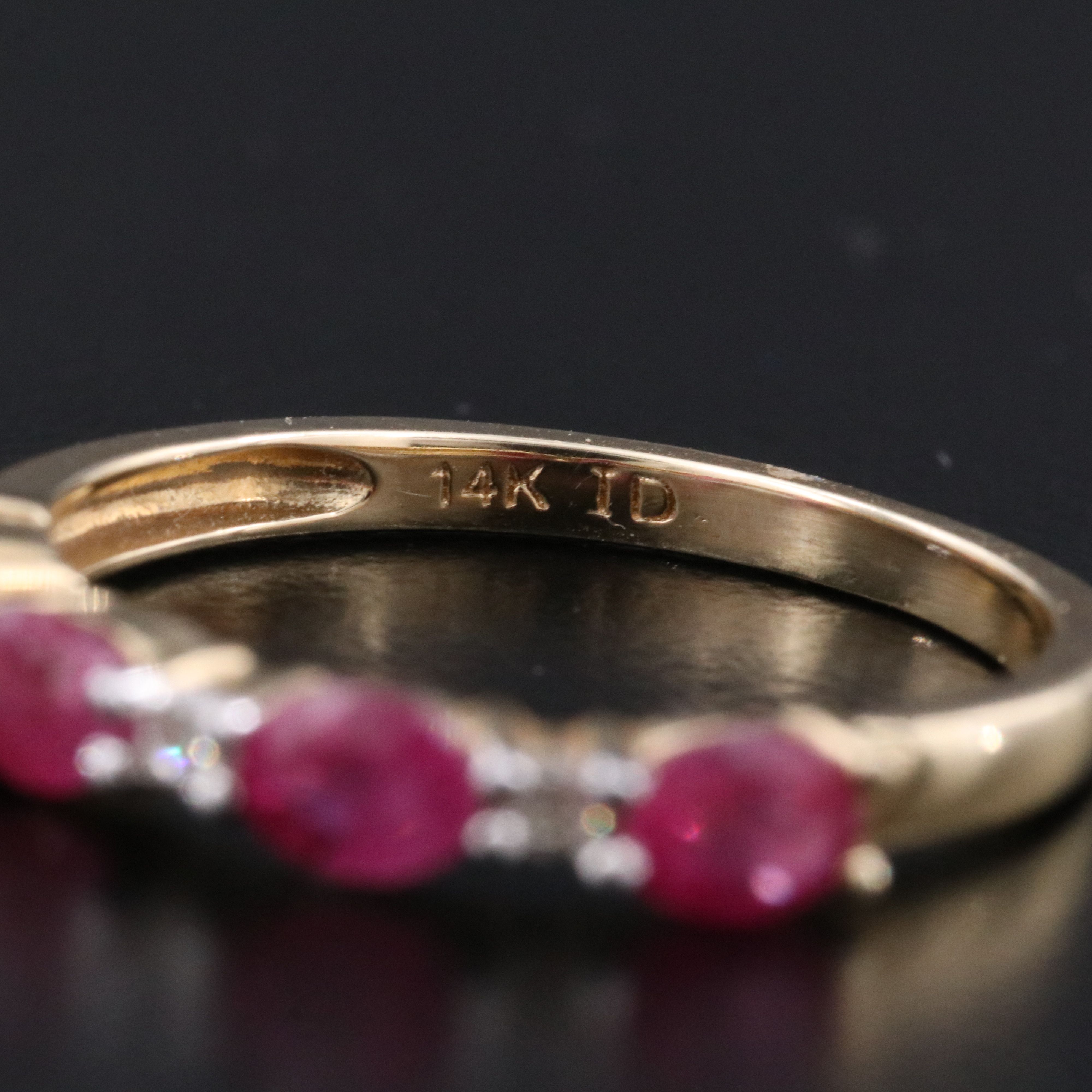 14K Ruby and Diamond Ring