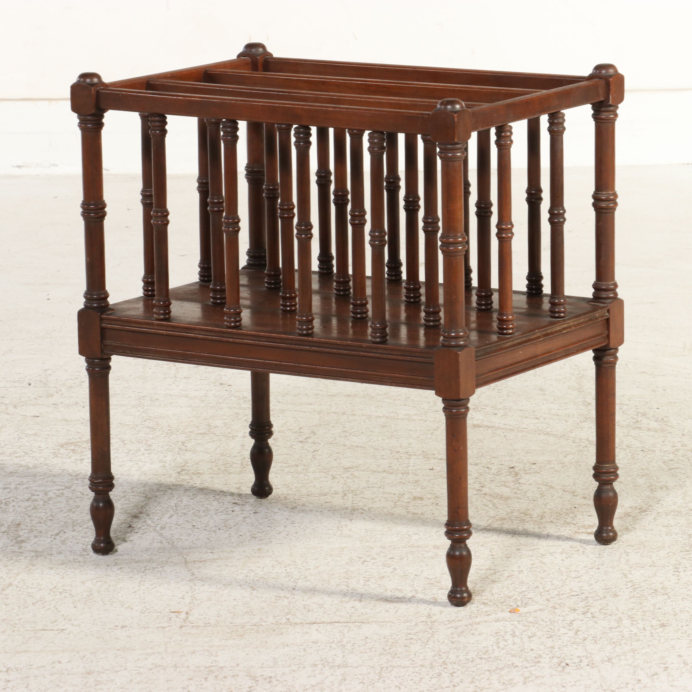 Regency Style Mahogany Canterbury, 20th Century